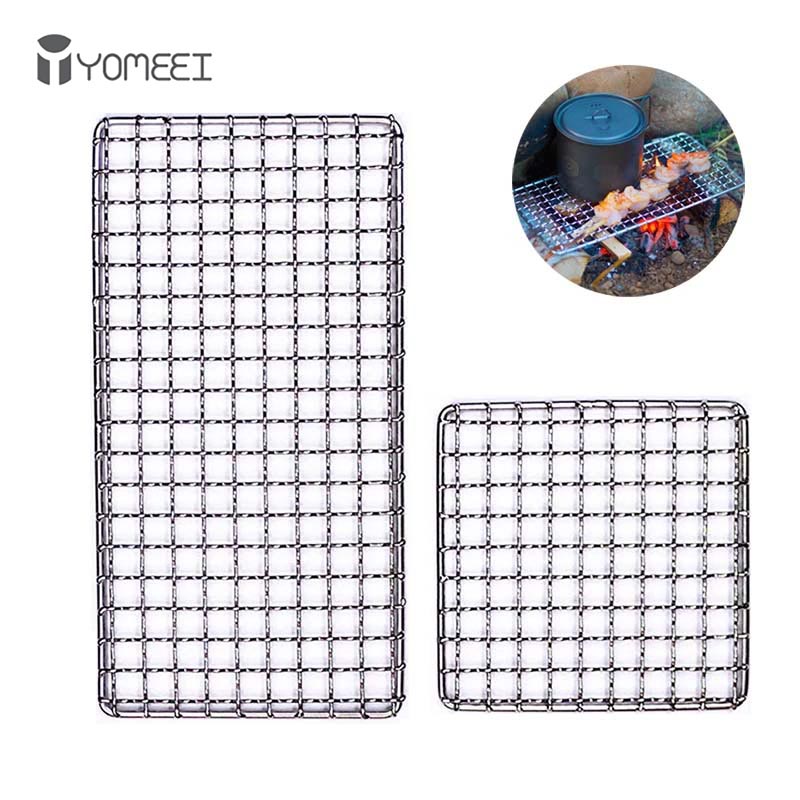 Kitchen Baking Tray Rack - YOMEEI 2Pcs Stainless Steel BBQ Grill