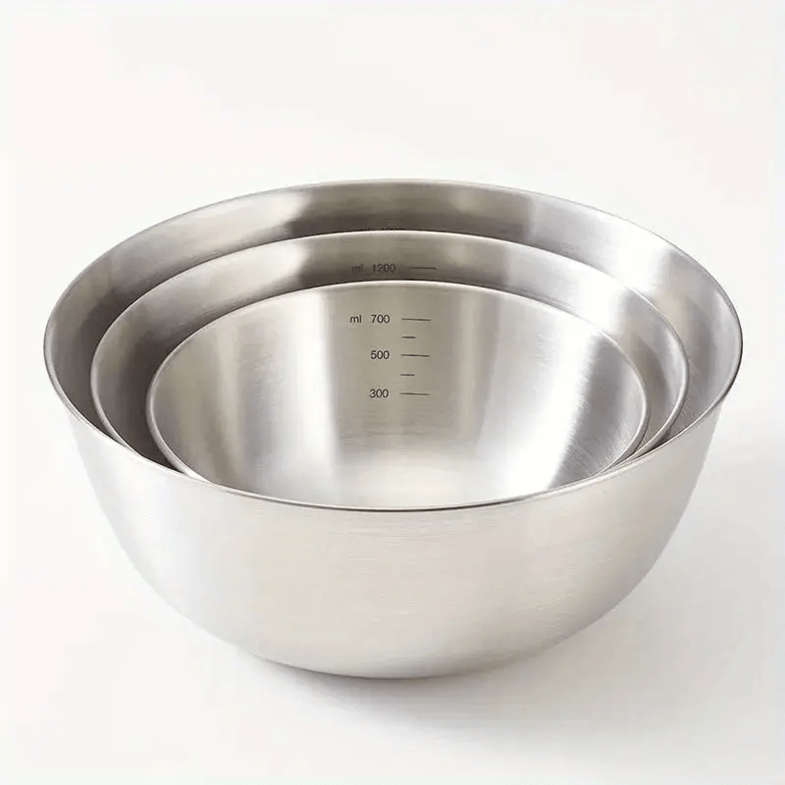 Baking (Kitchen Ingredient) - Graduated Stainless Steel Salad Bowl Set
