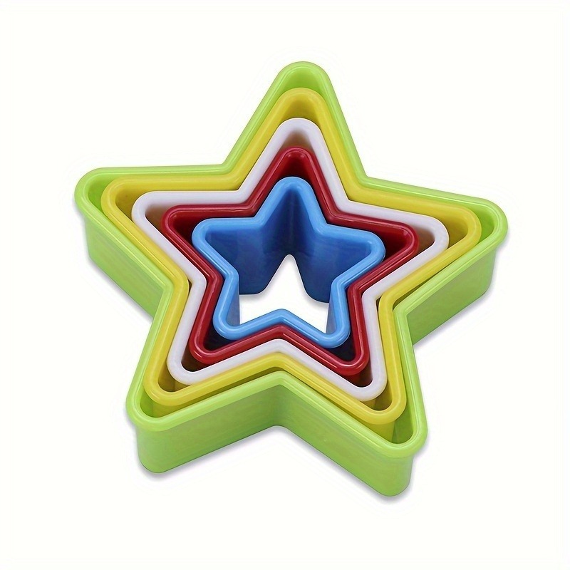 Kitchen Baking Supplies - 1/2/3PCS Star Shaped Cookie Cutters, Plastic