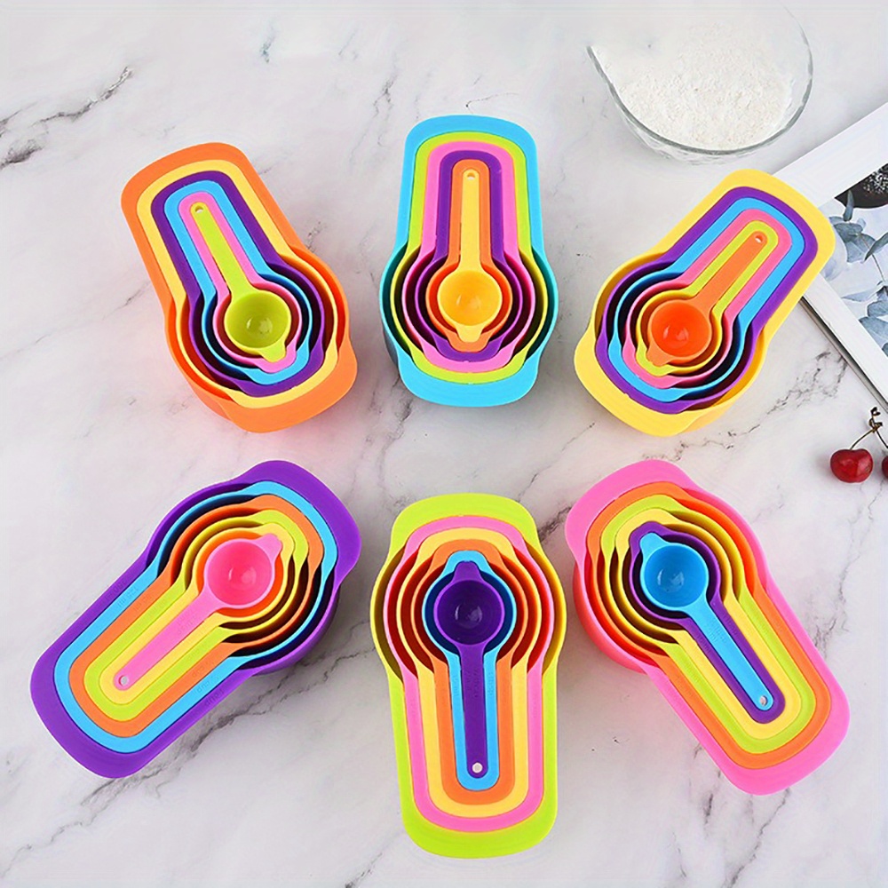 Baking (Kitchen Ingredient) - Rainbow Measuring Cups Set - 6