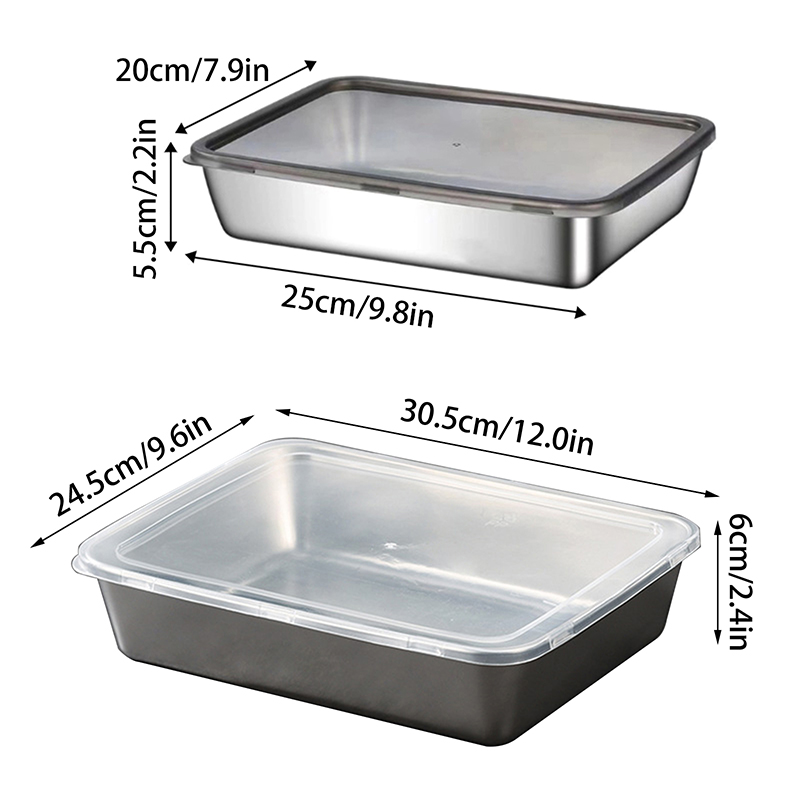 Kitchen Baking Dishes - Household Dessert Baking Tools Stainless Steel