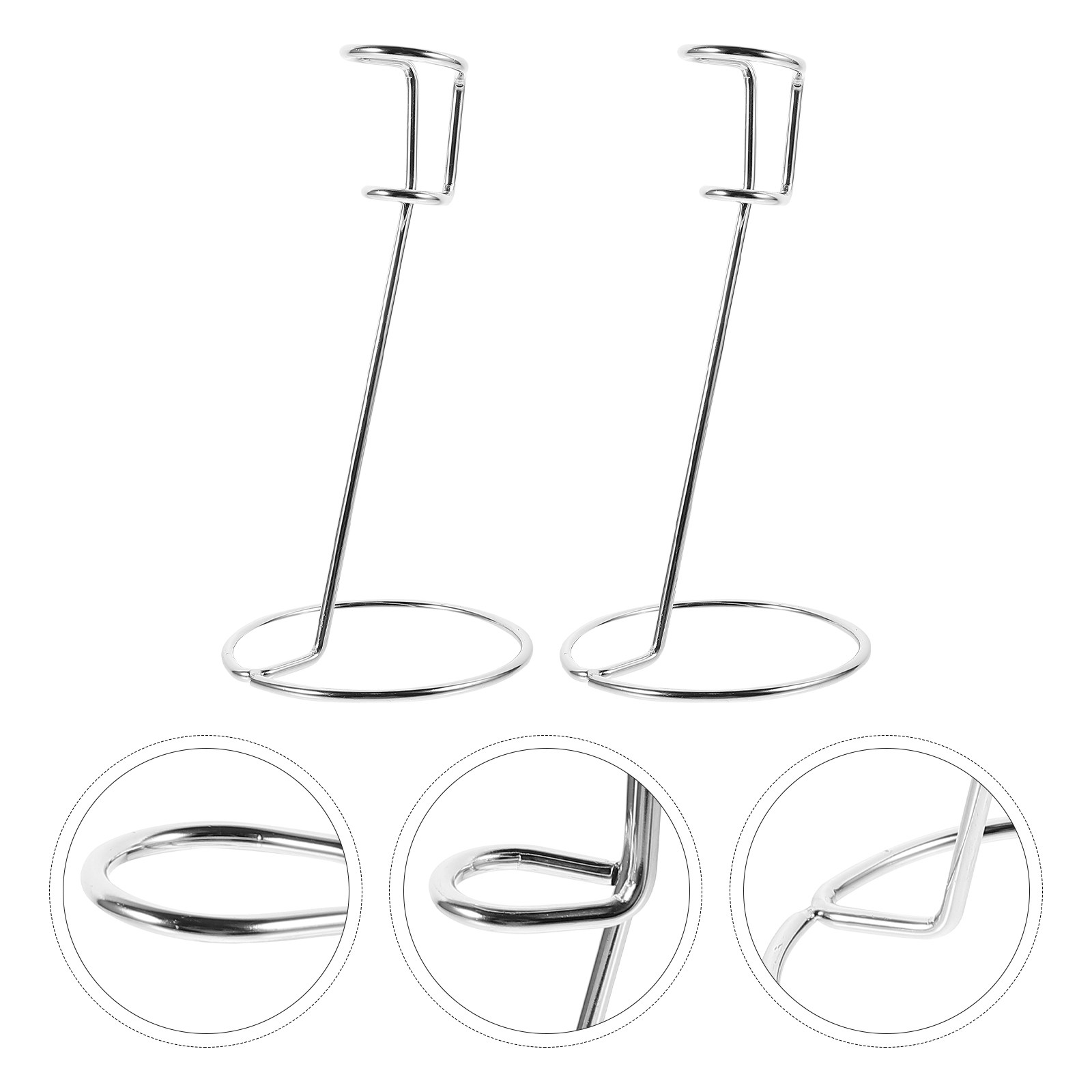 Kitchen Baking Station - 2Pcs Elegant Stainless Steel Eggbeater Rest