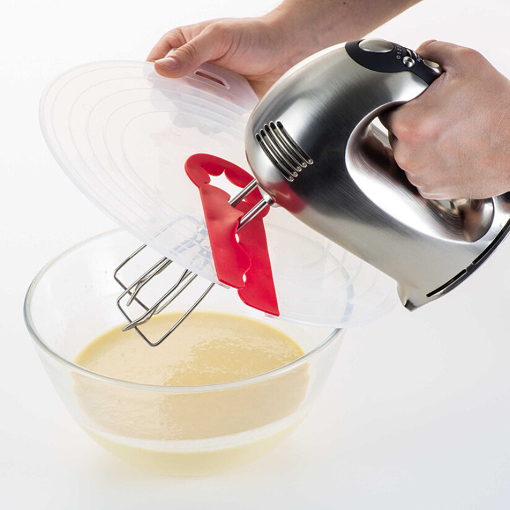 Kitchen Baking Bowls - Cover Anti Transparent Red Proof Lid