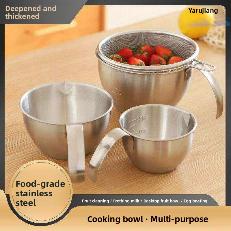 Kitchen Baking Utensil Set - Food Grade Stainless Steel Measuring Cup