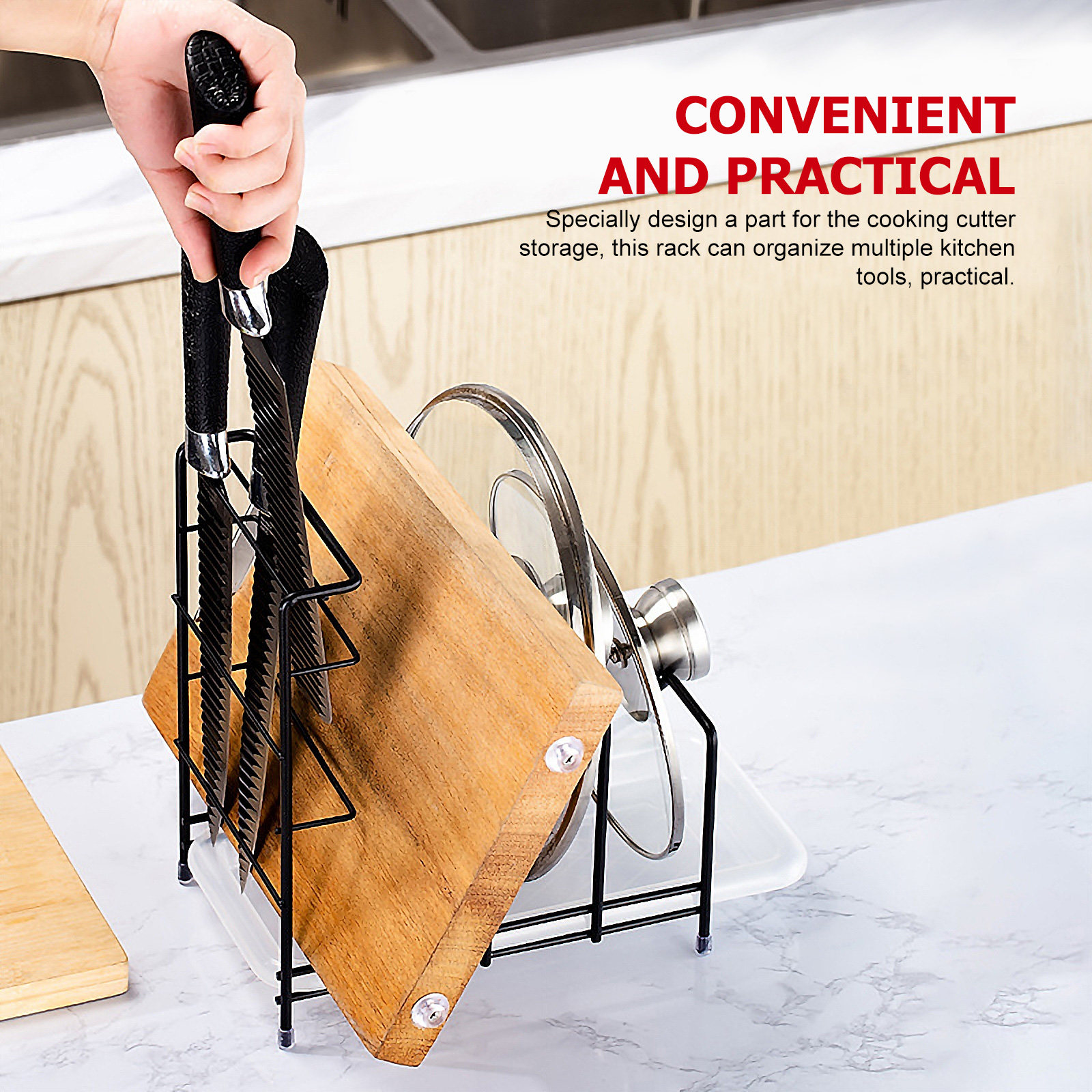 Pot Lid Rack Kitchen Storage O - Kitchen Cabinet Baking Sheet Organizer 리뷰 및 가격