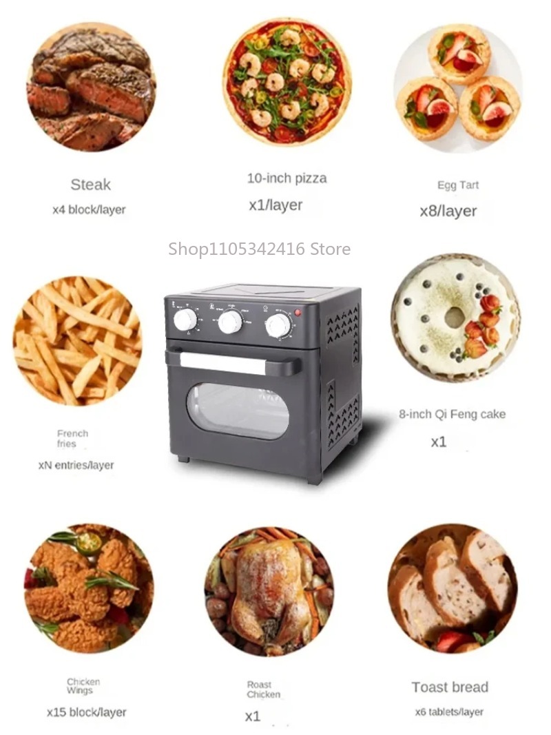 Compact 1200W 16L Electric Air - Kitchen Baking Appliances 리뷰 및 가격