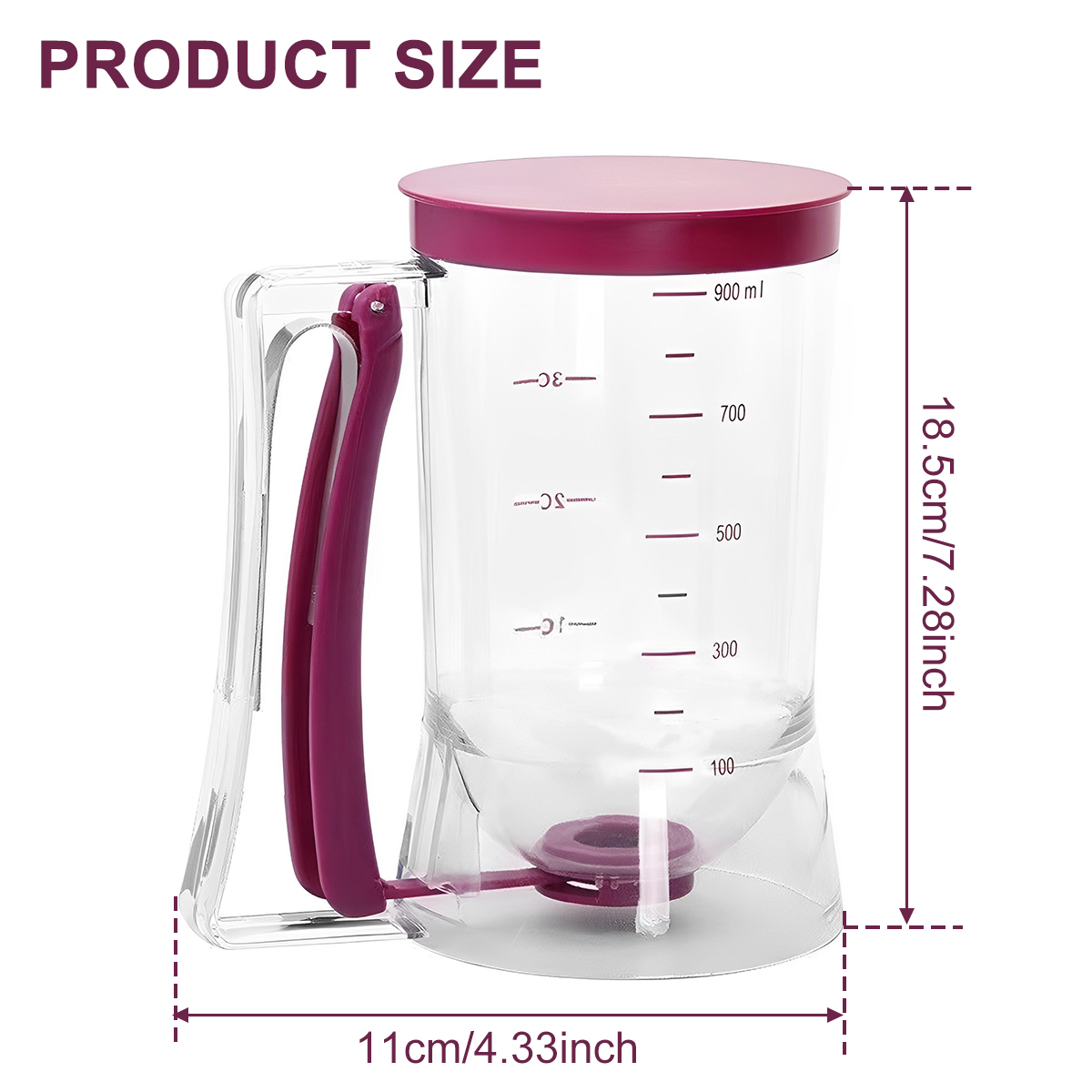 900ml Batter Dispenser Kitchen - Kitchen.Baking Labels 리뷰 및 가격