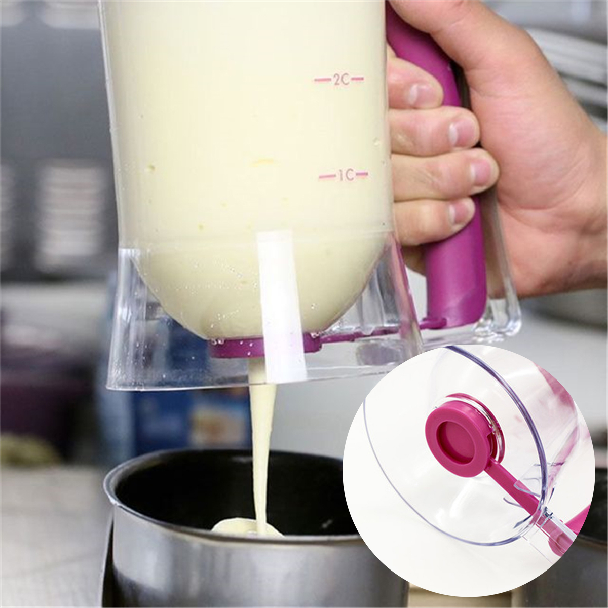 900ml Batter Dispenser Kitchen - Kitchen.Baking Labels 리뷰 및 가격