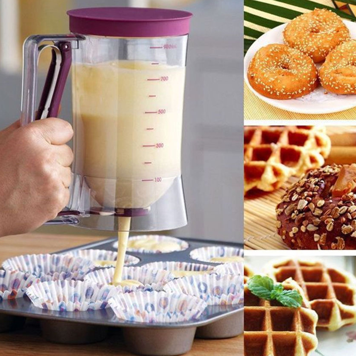 900ml Batter Dispenser Kitchen - Kitchen.Baking Labels 리뷰 및 가격
