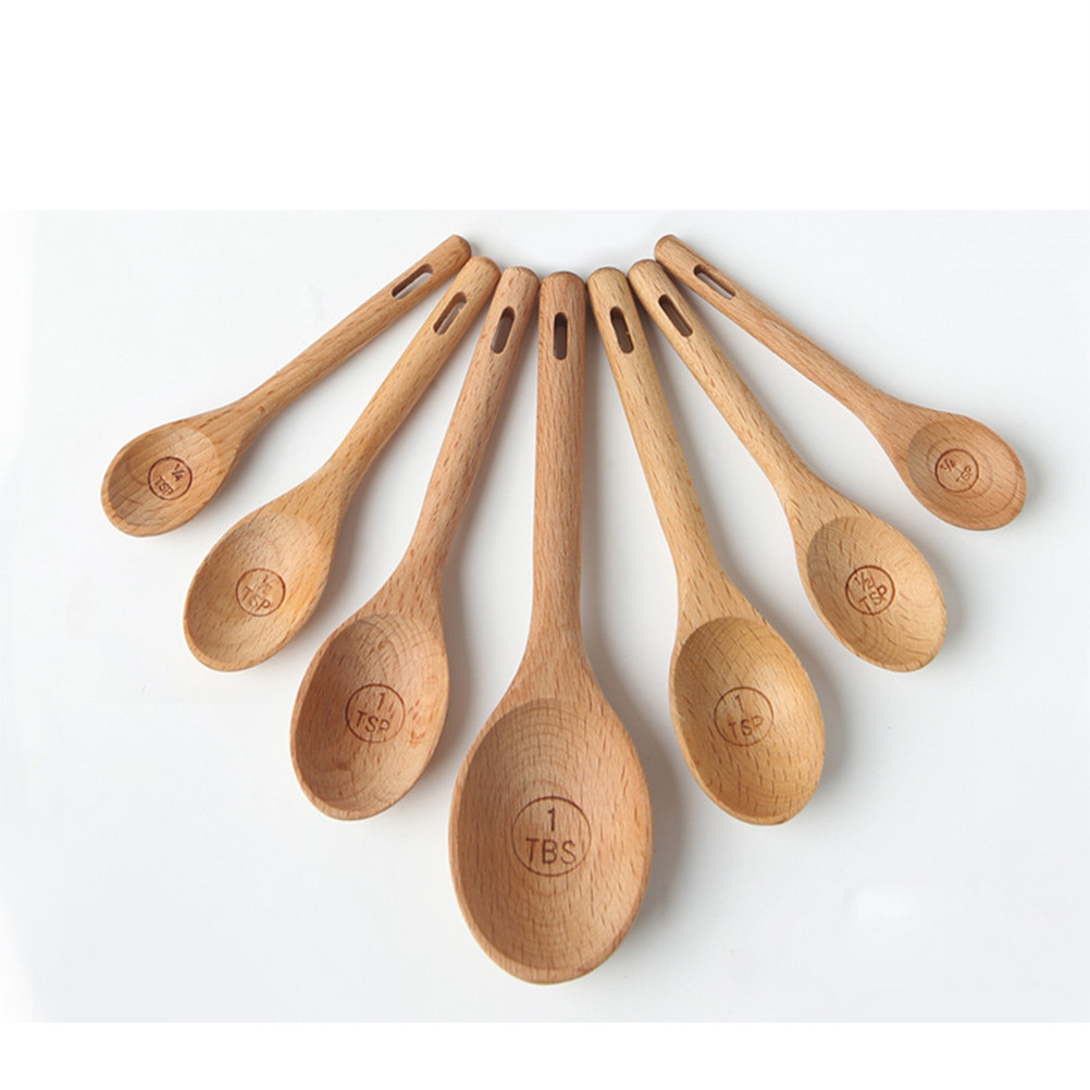 4Pcs Wooden Measuring Spoons S - Baking (Kitchen Ingredient) 리뷰 및 가격