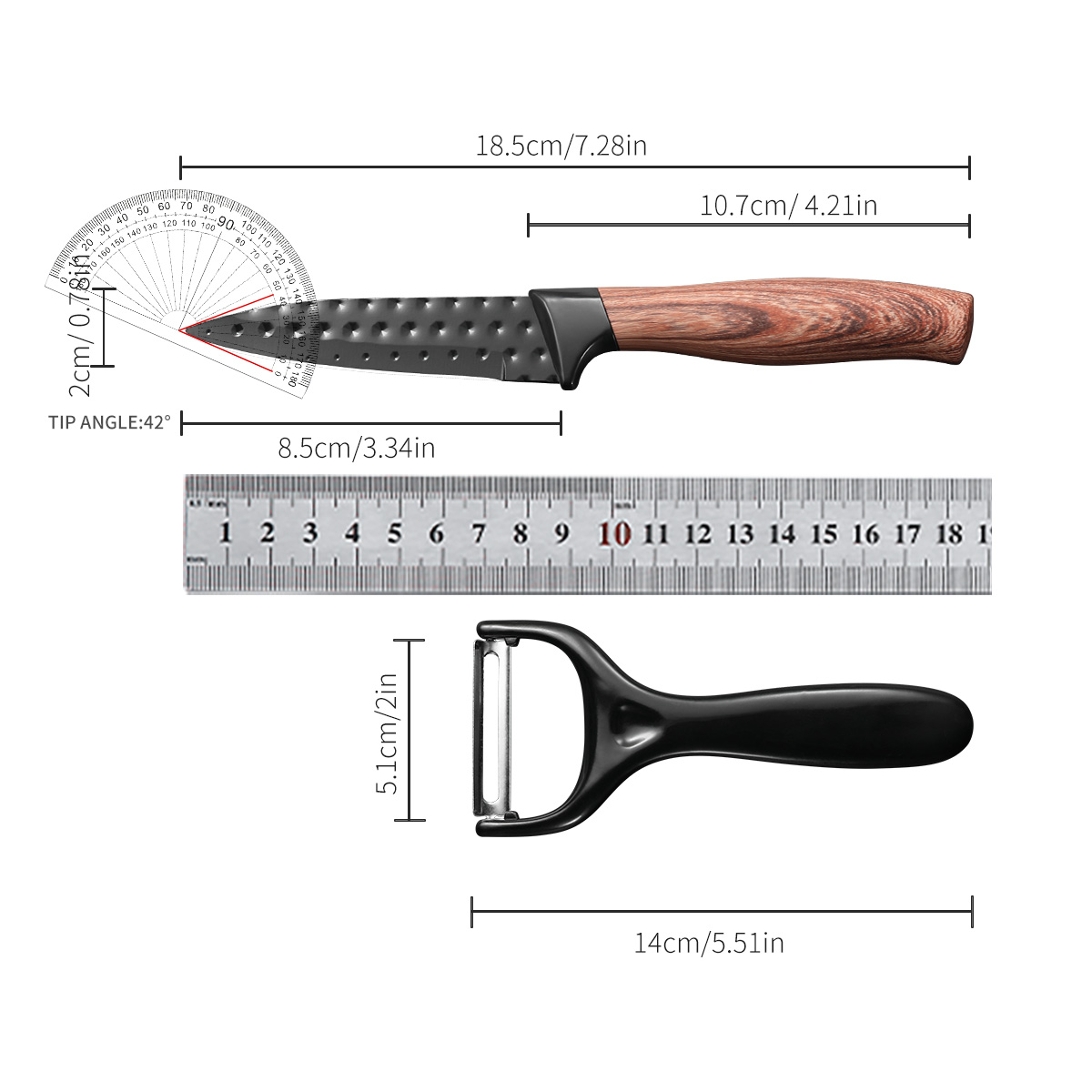 Stainless Steel Fruit Knife Pa - Kitchen Baking Utensil Set 리뷰 및 가격