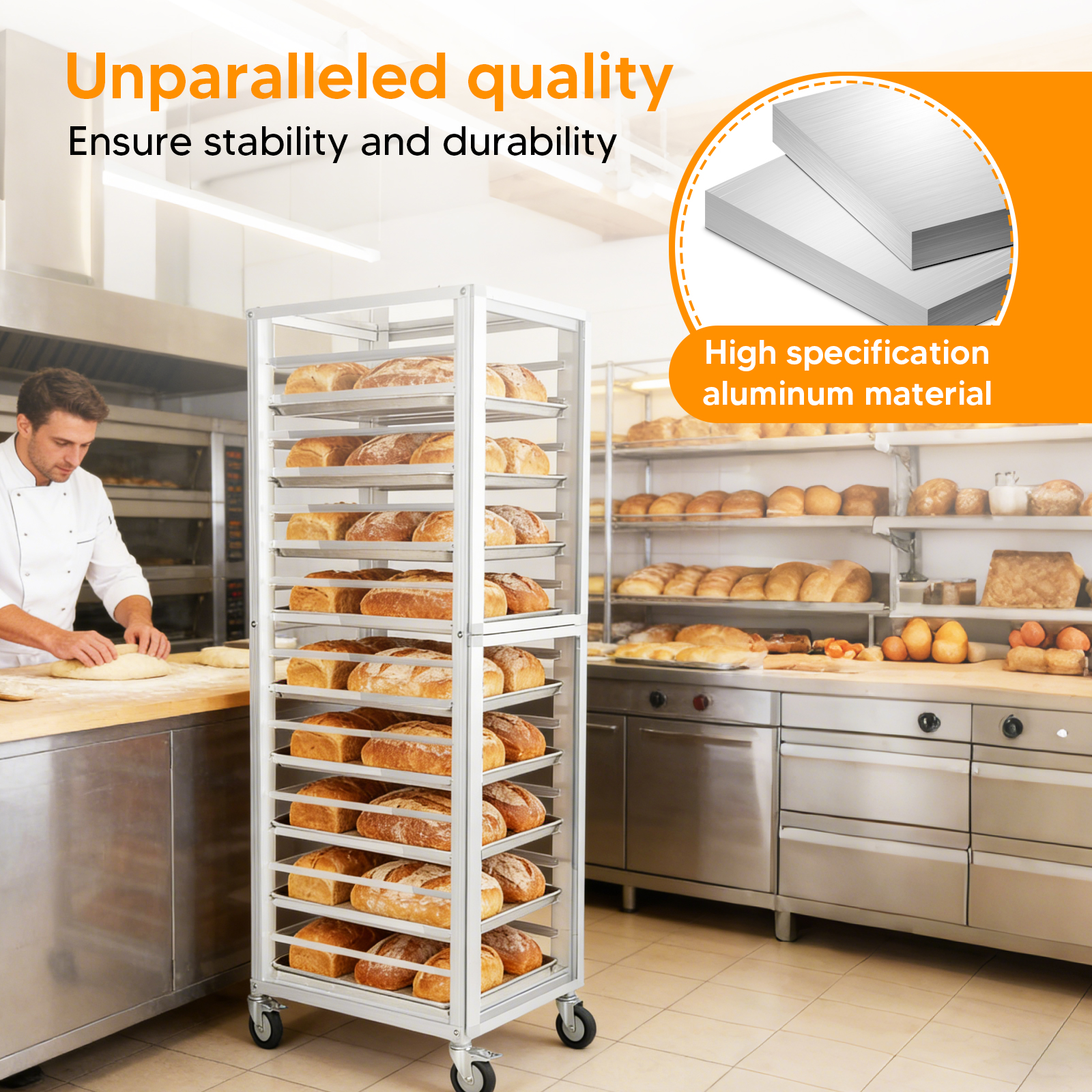 18 Tiers Baking Tray Rack with - Kitchen Baking Cart 리뷰 및 가격