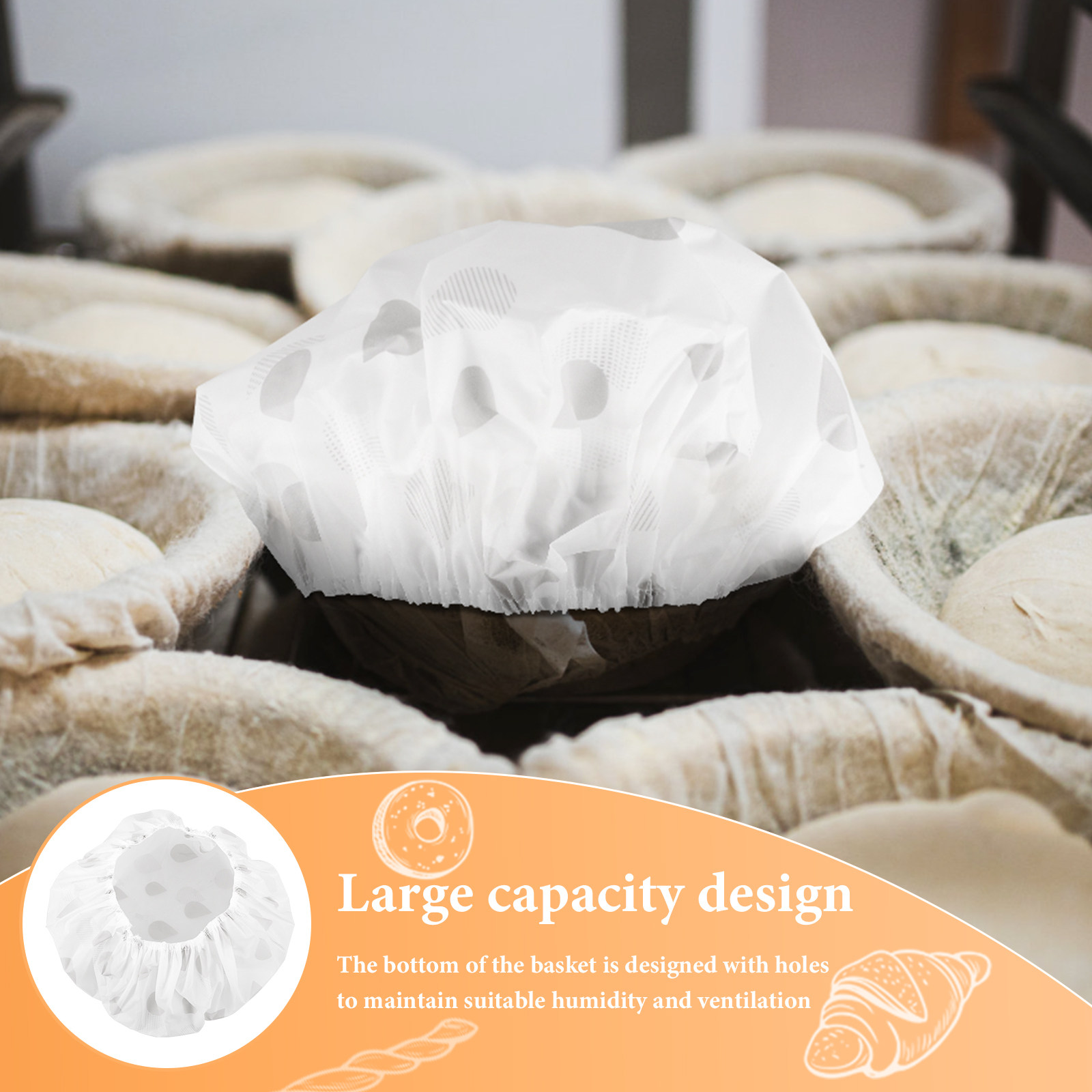 2Pcs Elastic Bread Basket Cove - Kitchen Baking Supplies 리뷰 및 가격