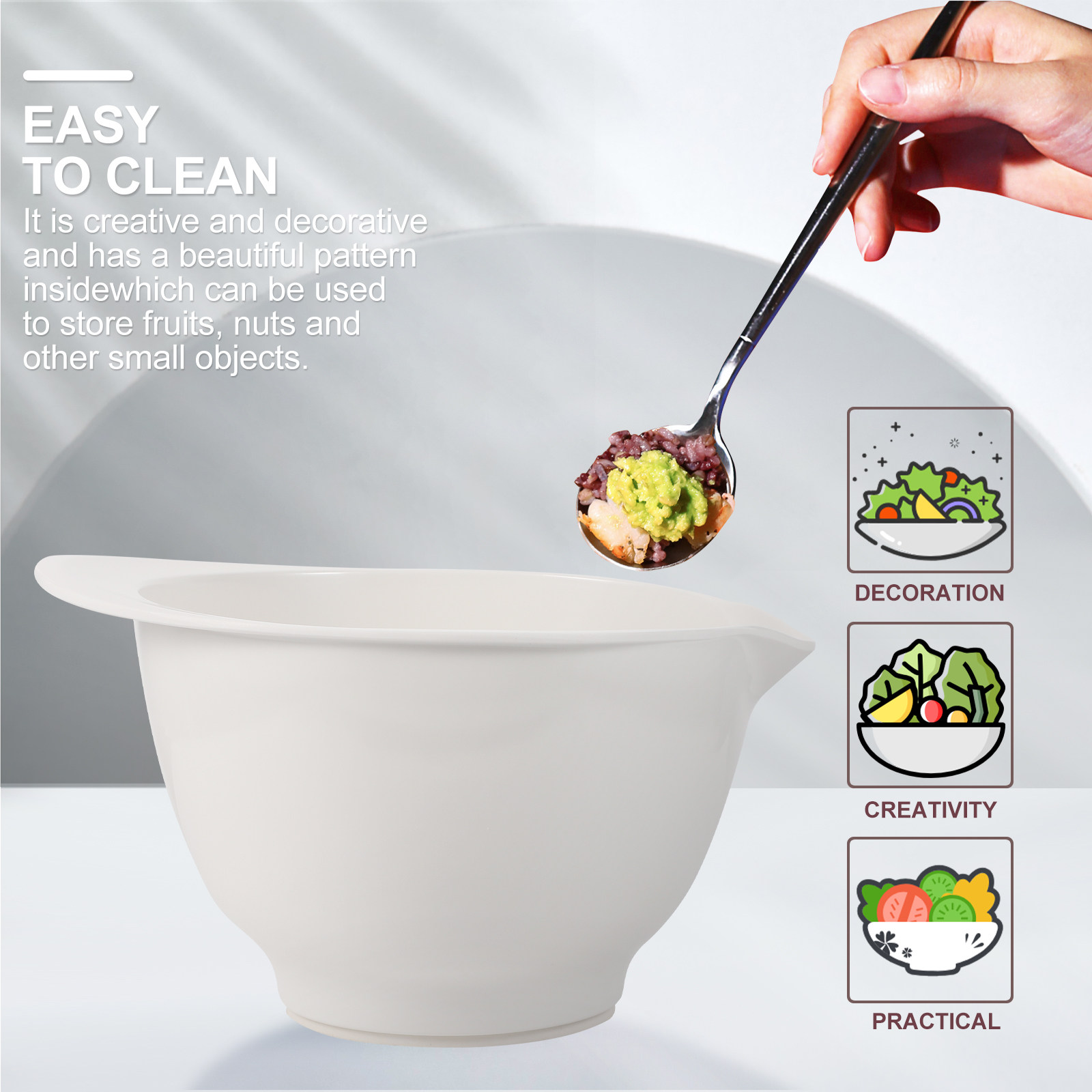 1Pcs Premium Eco-Friendly Mixi - Kitchen Baking Bowls 리뷰 및 가격