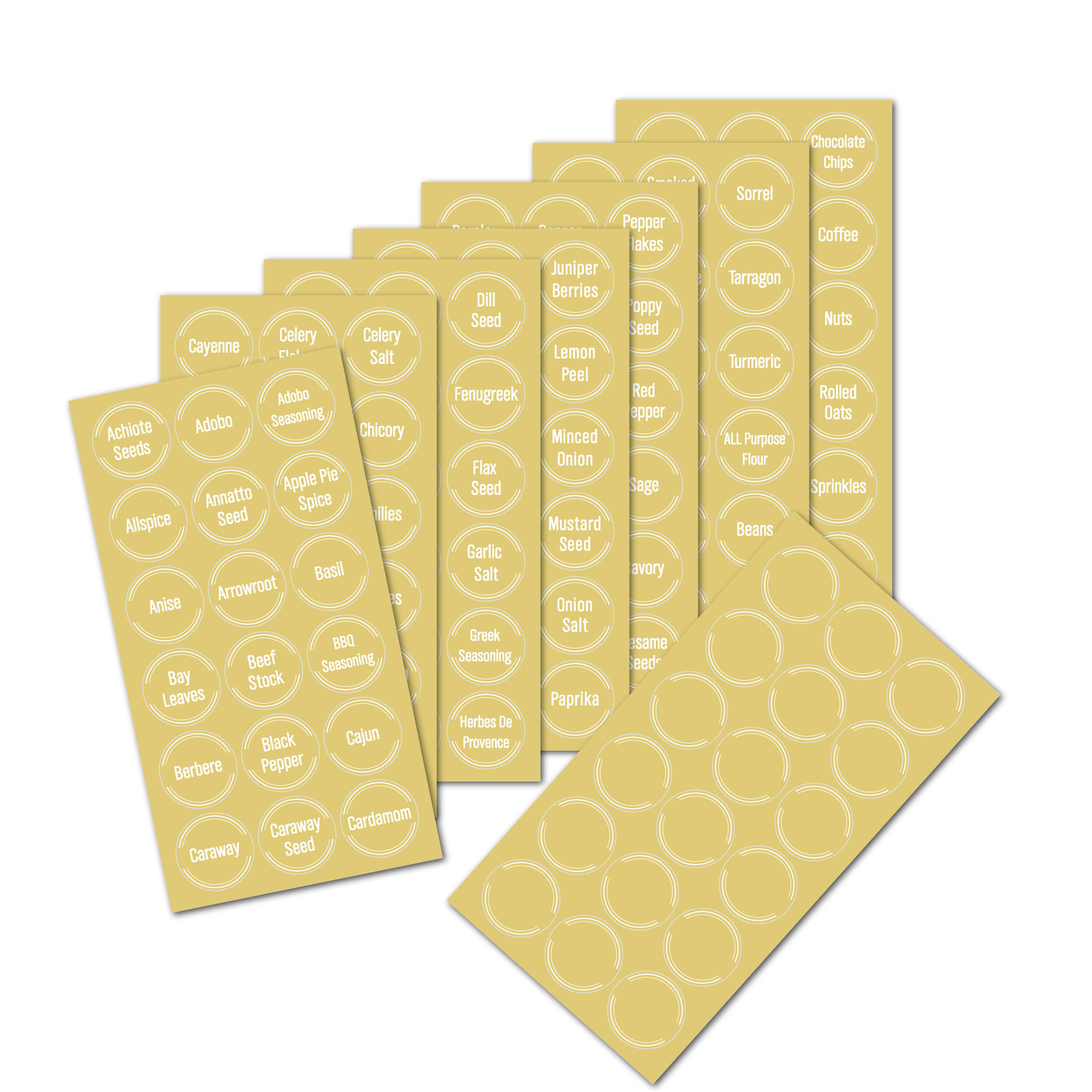 144pcs Spice Jar Labels Sticke - Kitchen.Baking Labels 리뷰 및 가격
