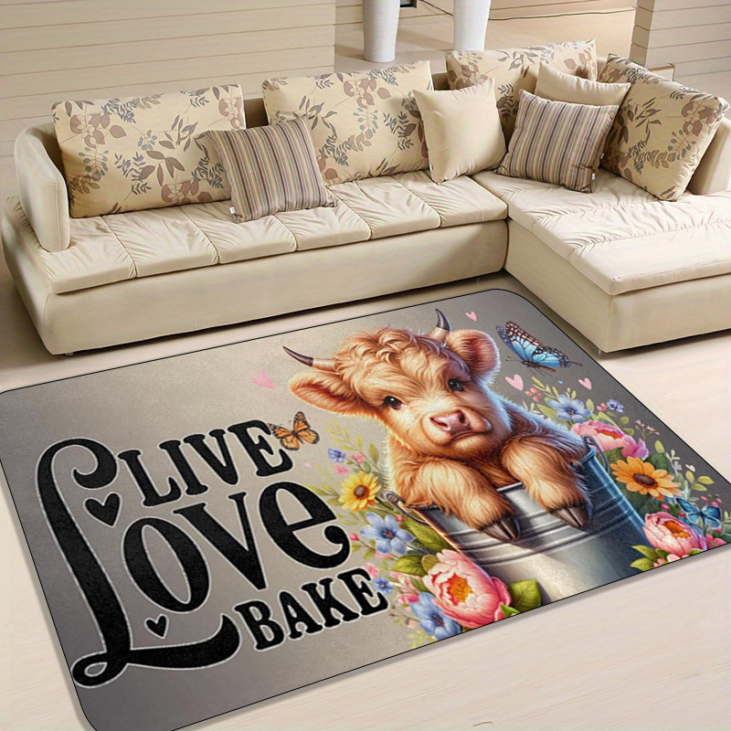 1pc Live Love Bake Rug – Adora - Kitchen Living Baking Mats 리뷰 및 가격