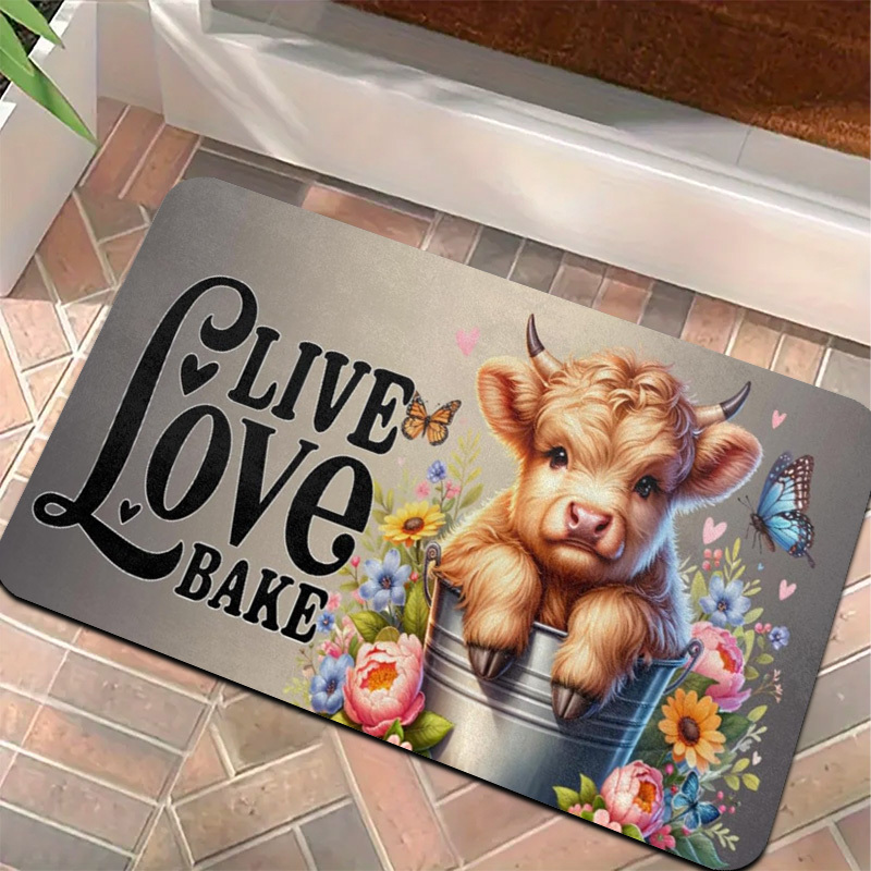 1pc Live Love Bake Rug – Adora - Kitchen Living Baking Mats 리뷰 및 가격