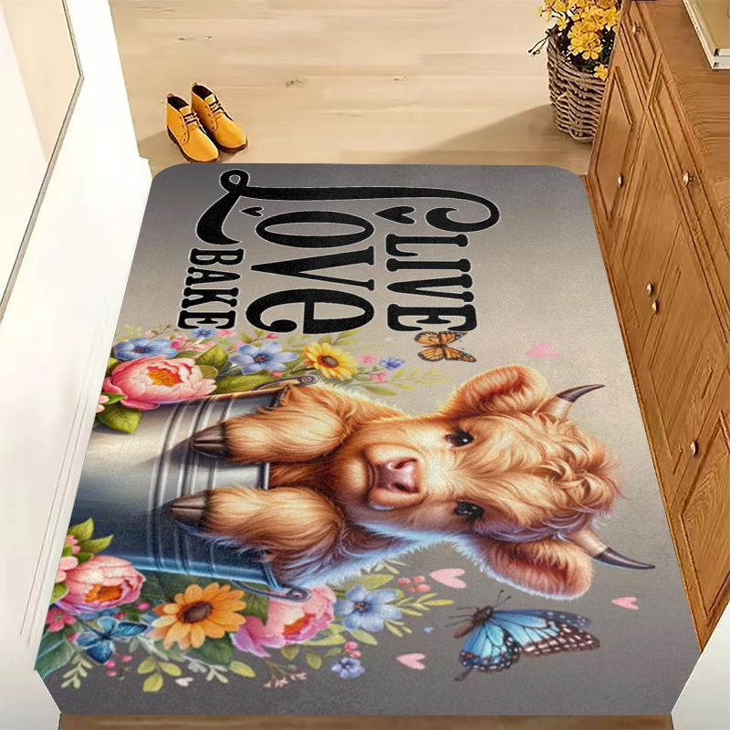 1pc Live Love Bake Rug – Adora - Kitchen Living Baking Mats 리뷰 및 가격