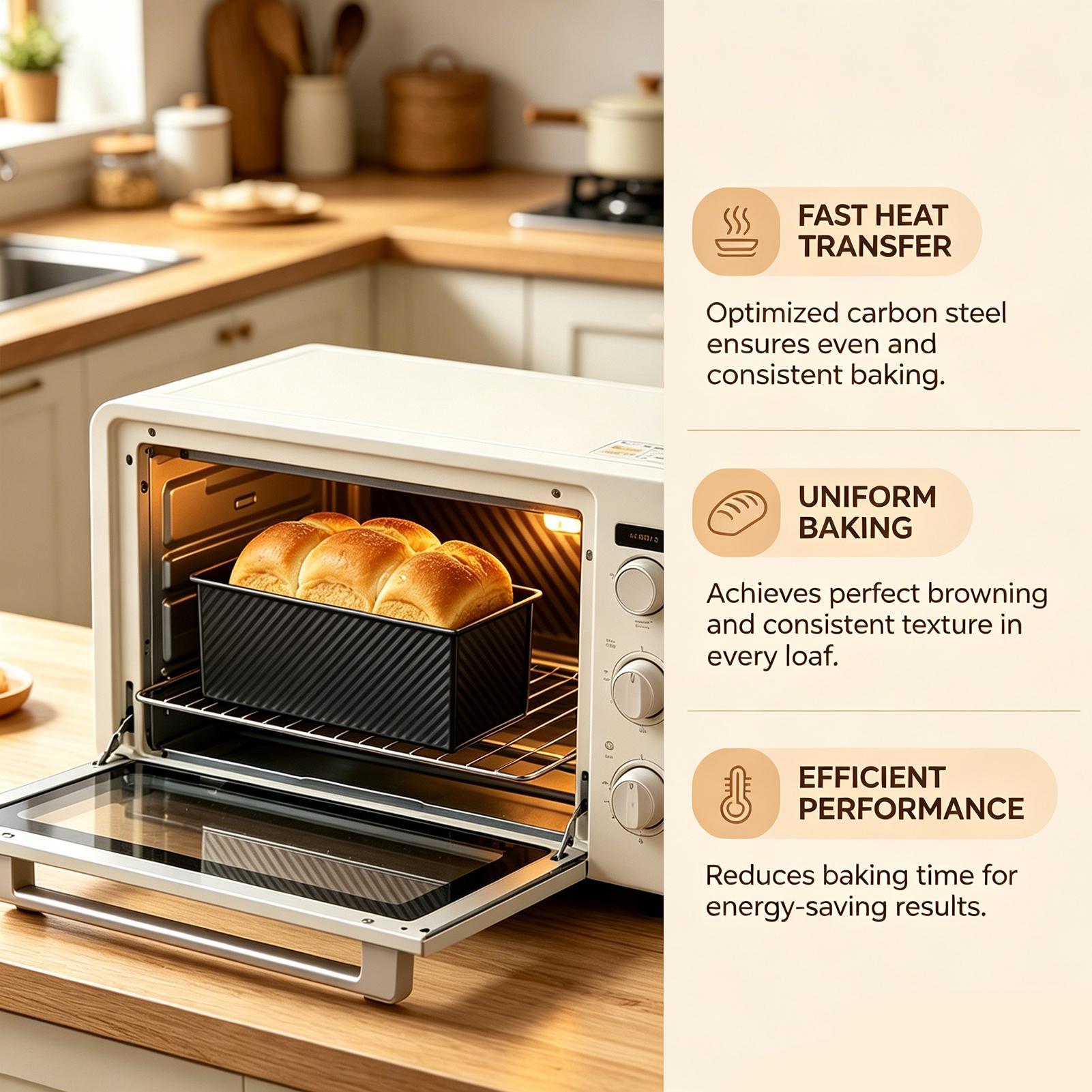Bread Baking Pan Corrugated Ca - Kitchen Baking Tins 리뷰 및 가격
