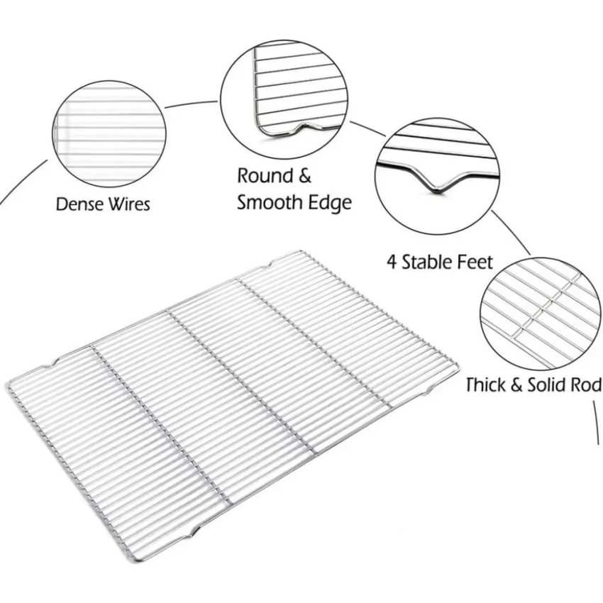 304 Stainless Steel Baking Tra - Kitchen Baking Tray Rack 리뷰 및 가격