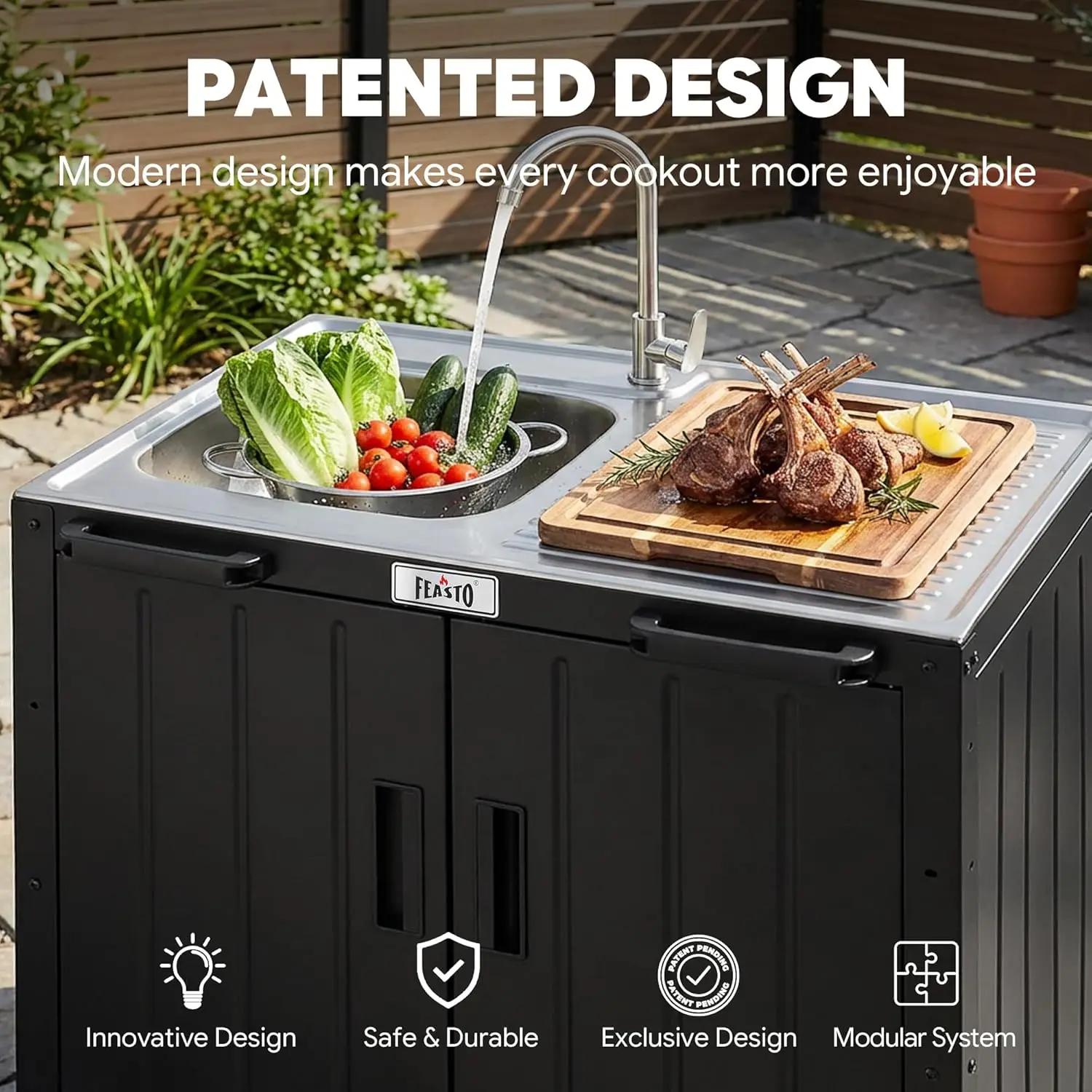 Outdoor Kitchen Island with St - Kitchen Uncle 리뷰 및 가격