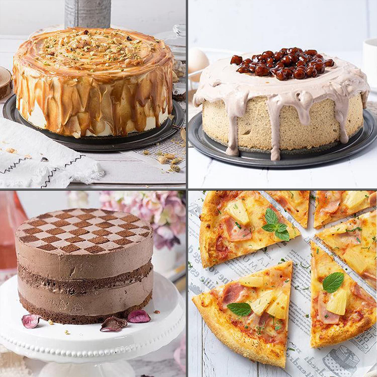 1PC, 3PCS Cake Pan Set, Round  - Kitchen Baking Cake 리뷰 및 가격