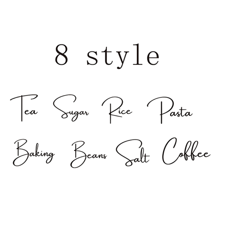 Decal Only 8Pcs Kitchen Organi - Kitchen.Baking Labels 리뷰 및 가격