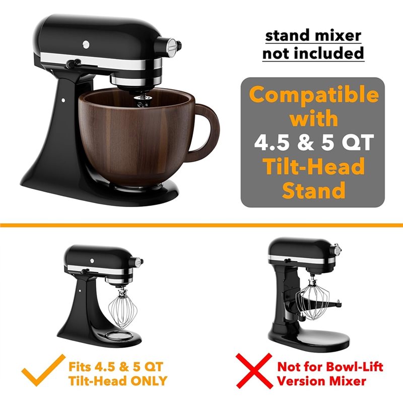 ABWM-Wooden Bowl Mixer For Kit - Kitchenaid Baking Set 리뷰 및 가격