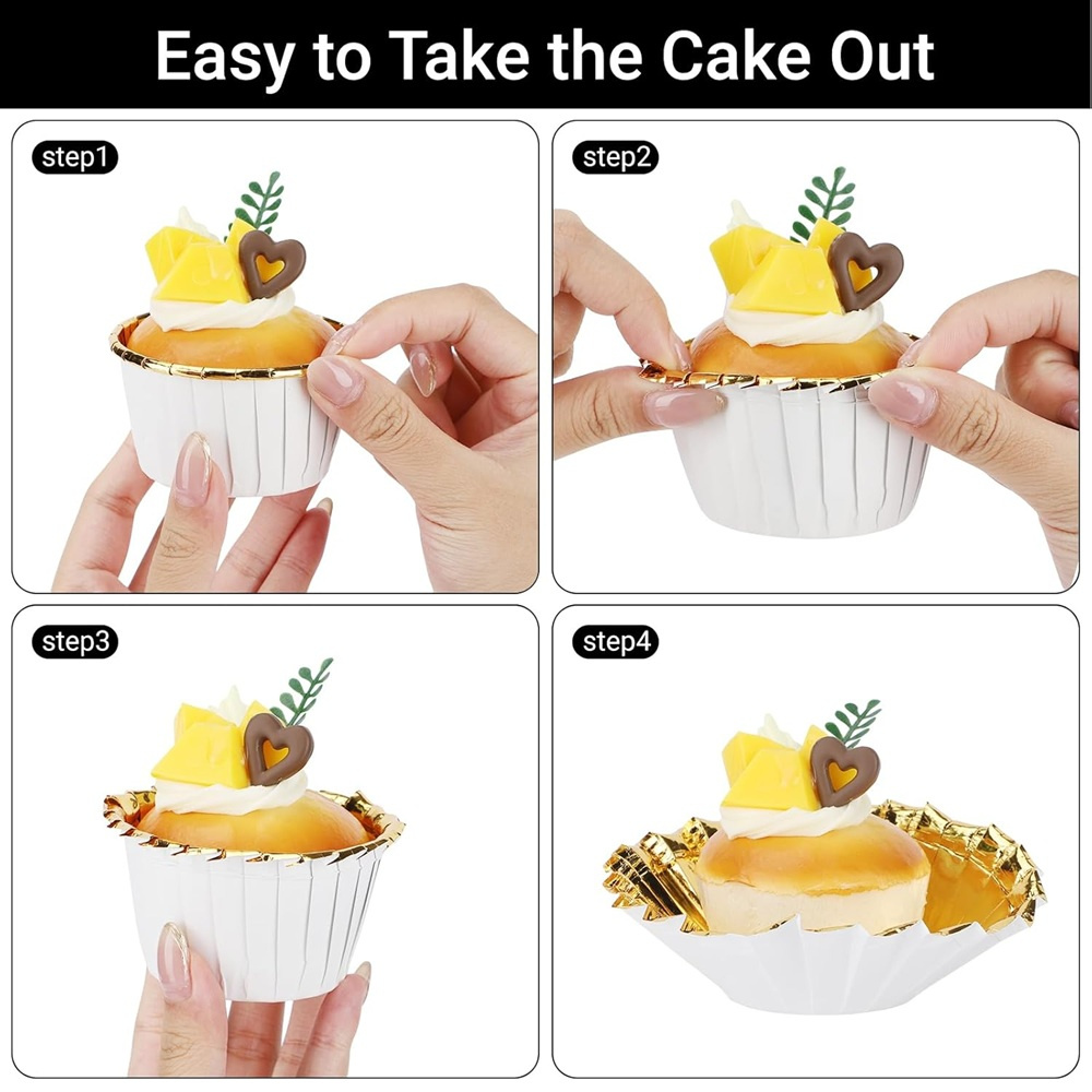 50 pcs Muffins Cup Paper Cupca - Kitchen Baking Supplies 리뷰 및 가격