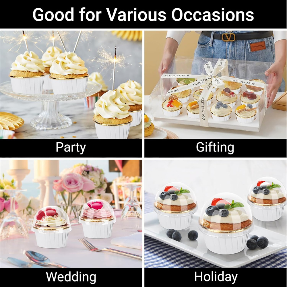 50 pcs Muffins Cup Paper Cupca - Kitchen Baking Supplies 리뷰 및 가격