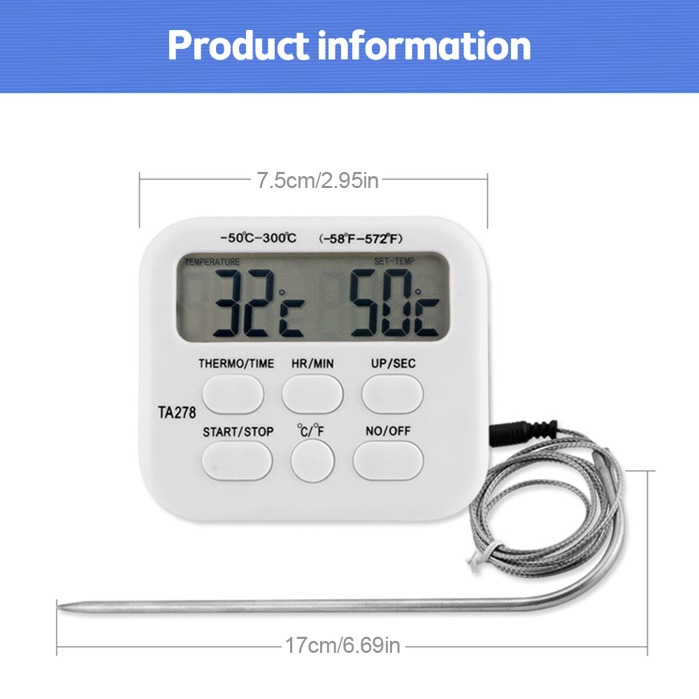TA278 Digital Kitchen Thermome - Kitchen Baking Station 리뷰 및 가격