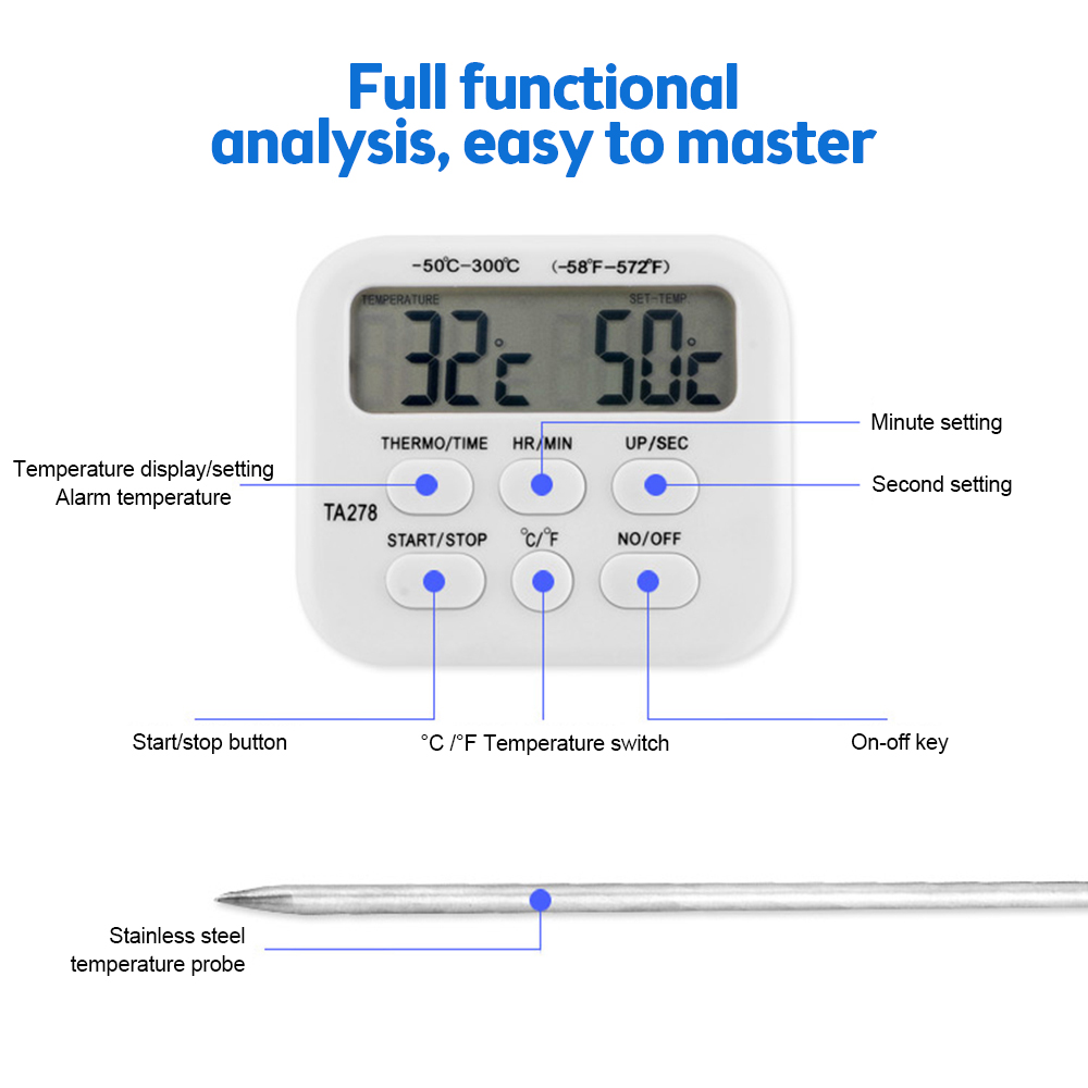 TA278 Digital Kitchen Thermome - Kitchen Baking Station 리뷰 및 가격