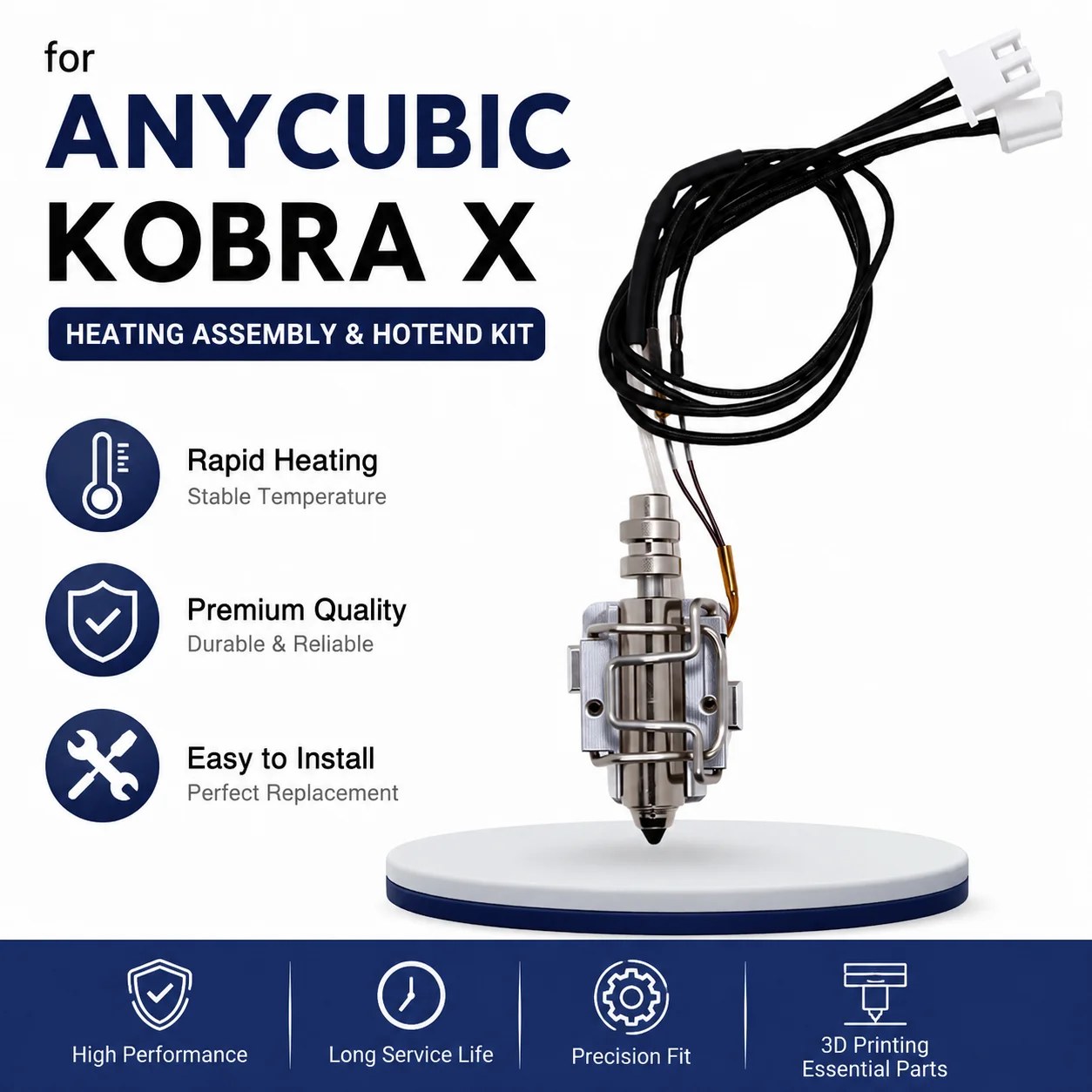 Anycubic Kobra X Hotend Nozzle - Pastry Brush Silicone 리뷰 및 가격