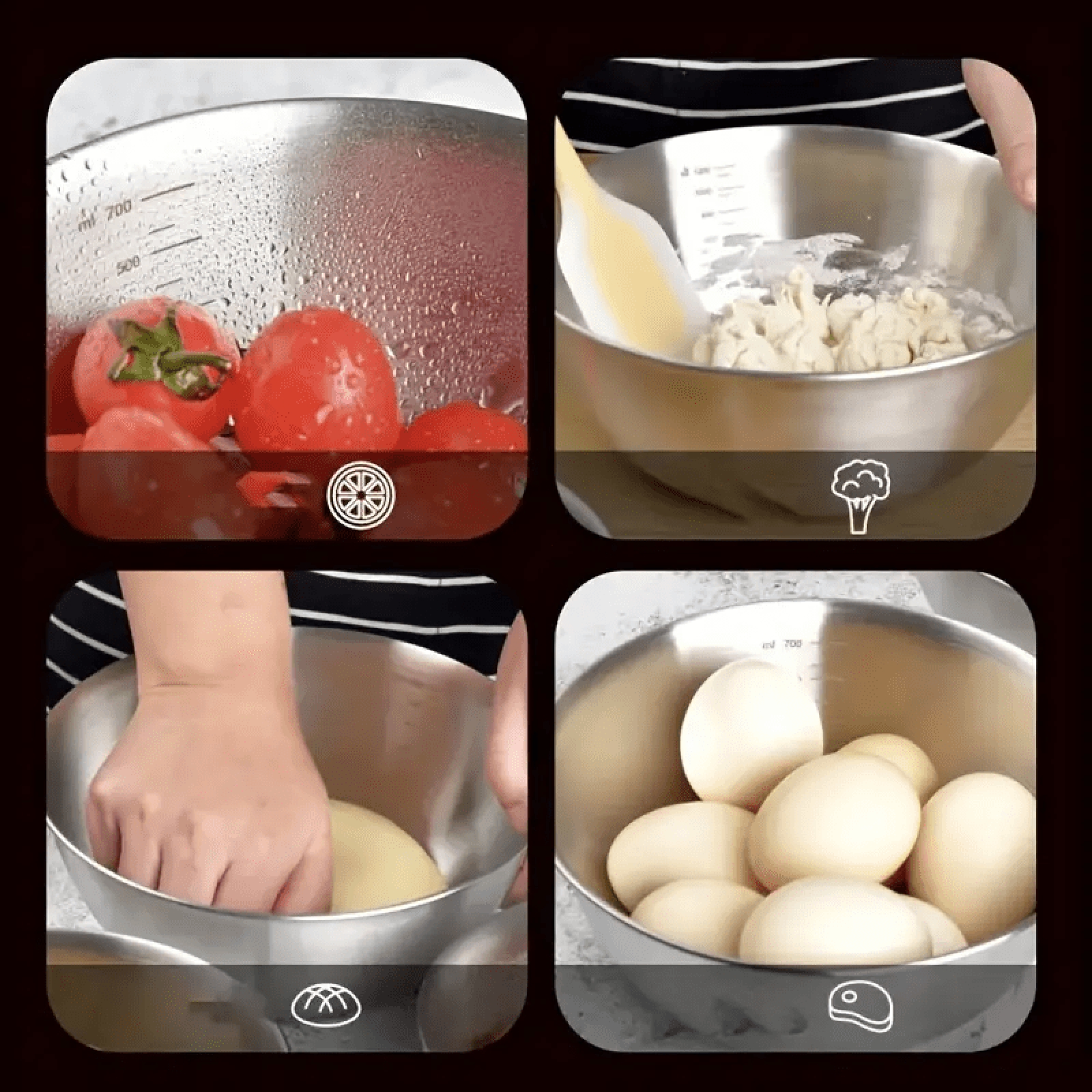 Graduated Stainless Steel Sala - Baking (Kitchen Ingredient) 리뷰 및 가격