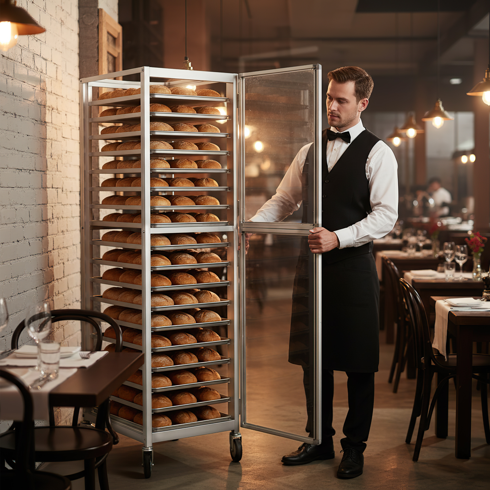 18 Tiers Sheet Pan Rack with W - Kitchen Baking Cart 리뷰 및 가격