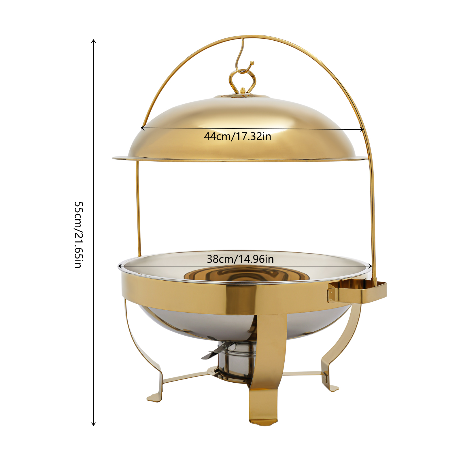 8L Gold Chafing Dish Buffet Se - Kitchen Baking Utensil Set 리뷰 및 가격