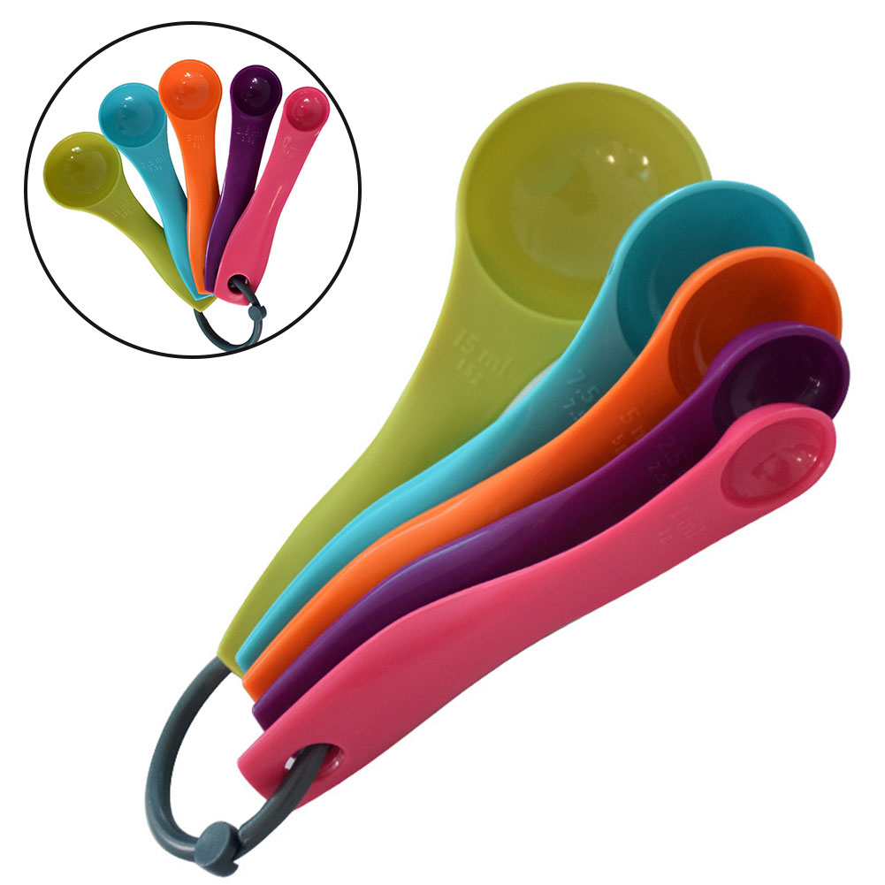 5-Piece Colorful Salt Oil Spoo - Kitchen Baking Utensil Set 리뷰 및 가격