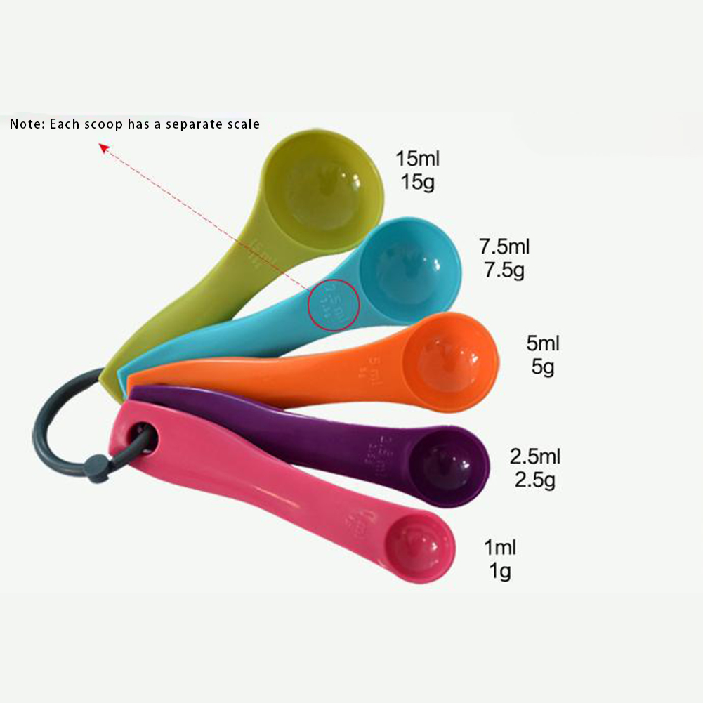 5-Piece Colorful Salt Oil Spoo - Kitchen Baking Utensil Set 리뷰 및 가격