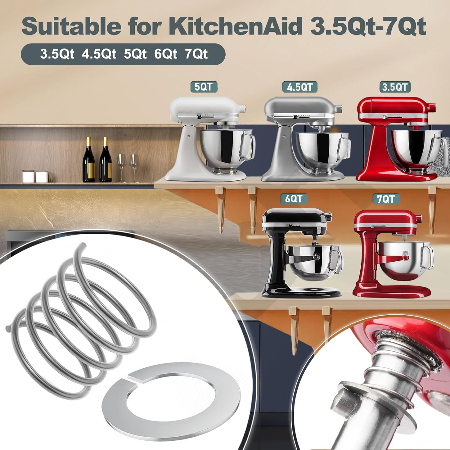 2024 new Stainless Steel Sprin - Kitchenaid Baking Set 리뷰 및 가격