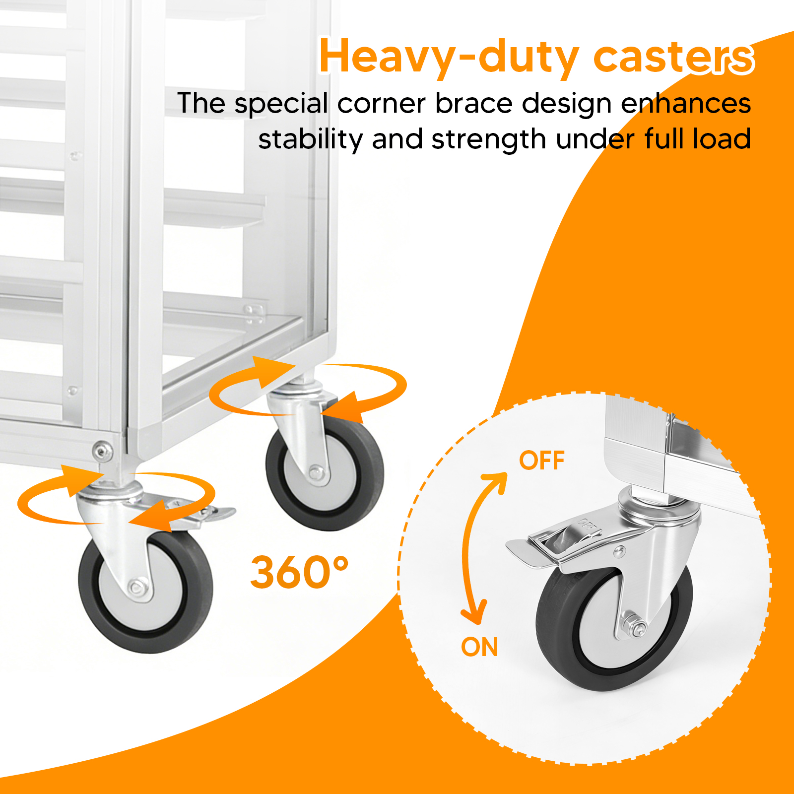 18 Tiers Bun Rack with Wheels  - Kitchen Baking Cart 리뷰 및 가격