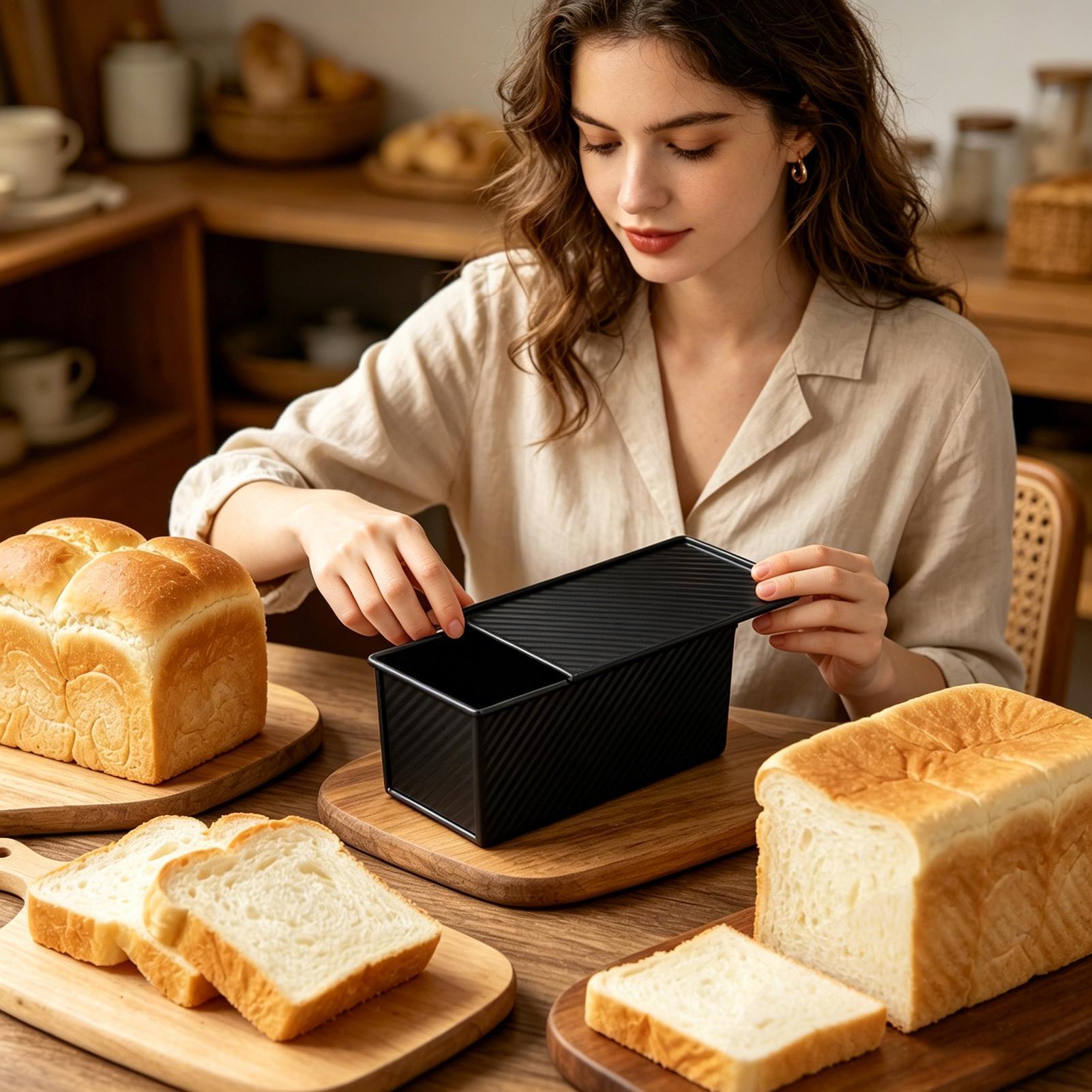 Loaf Pan With Lid Corrugated C - Kitchen Baking Tins 리뷰 및 가격
