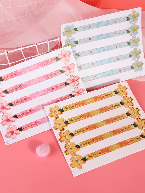 Creative 3D Cherry Blossom Sea - Kitchen.Baking Labels 리뷰 및 가격