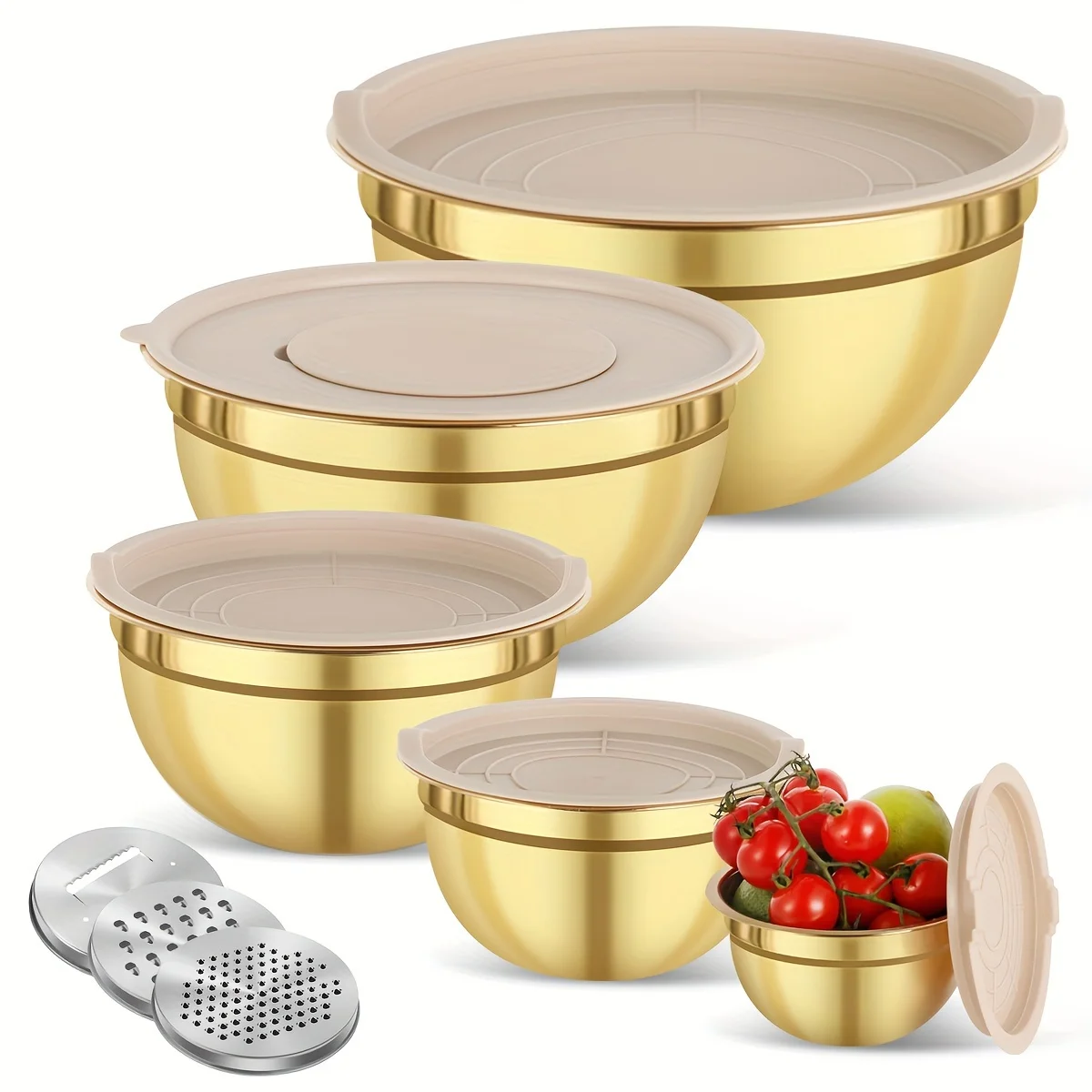 10-piece gold stainless steel  - Kitchen Baking Bowls 리뷰 및 가격
