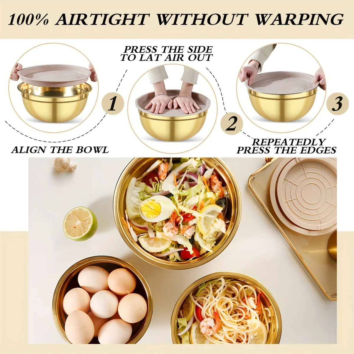 10-piece gold stainless steel  - Kitchen Baking Bowls 리뷰 및 가격