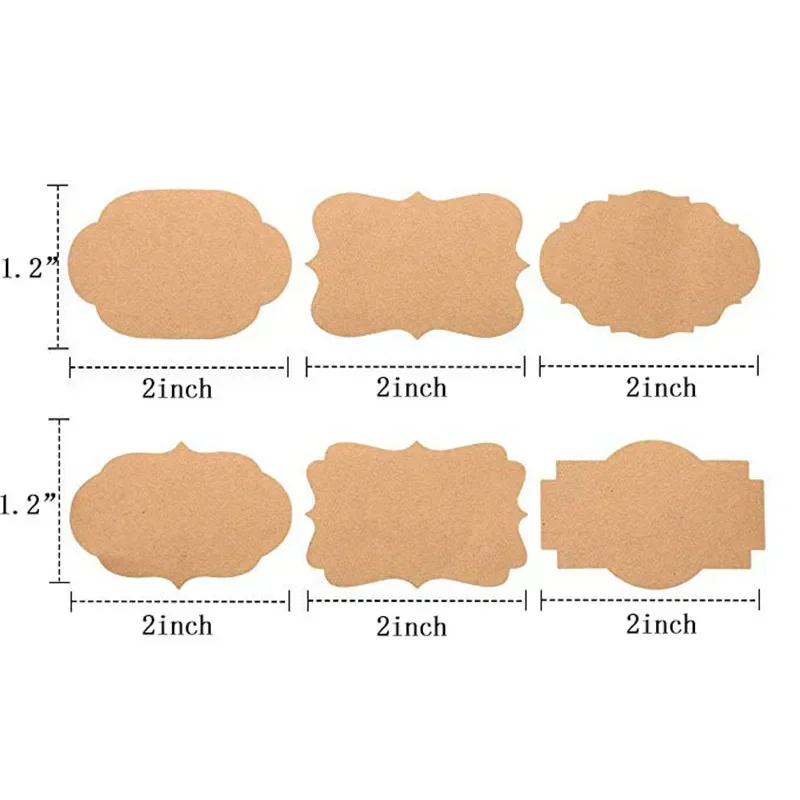 300Pcs Kraft Sticker Handwritt - Kitchen.Baking Labels 리뷰 및 가격