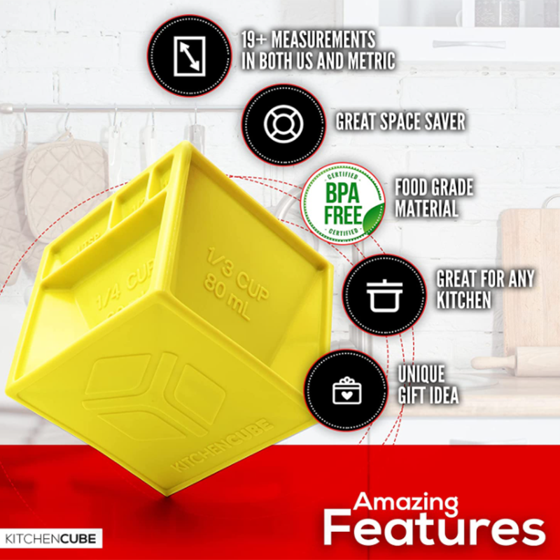 Kitchen Cube All-in-One Measur - Kitchen Baking Organization 리뷰 및 가격