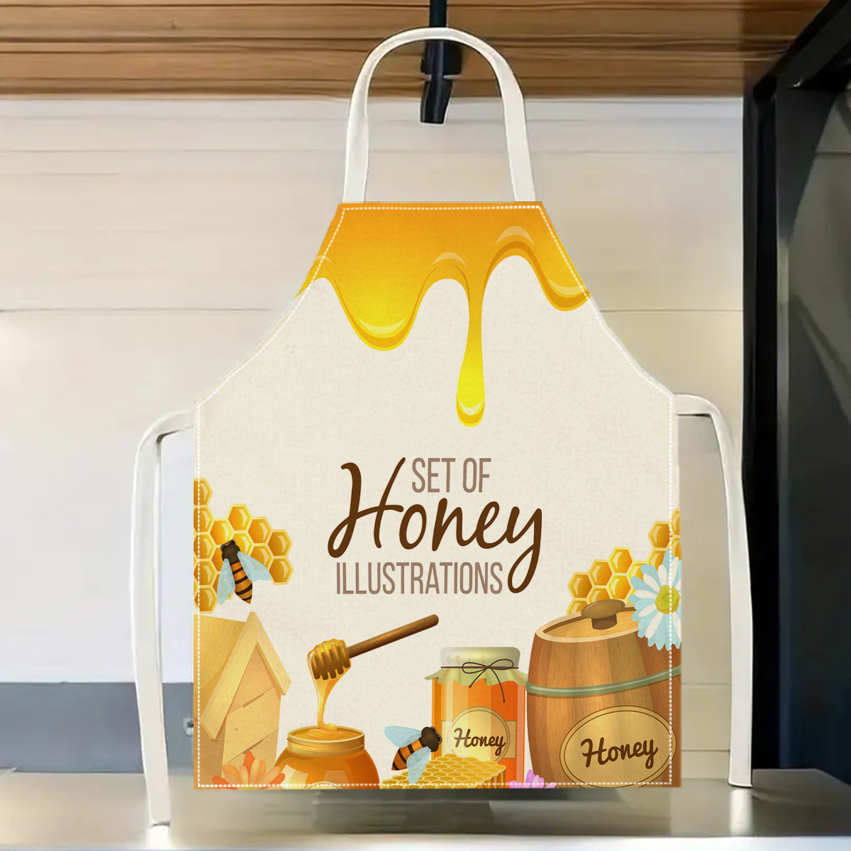 1pc Honey Bee Apron Sweet Kitc - Baking Kitchen Design Ideas 리뷰 및 가격