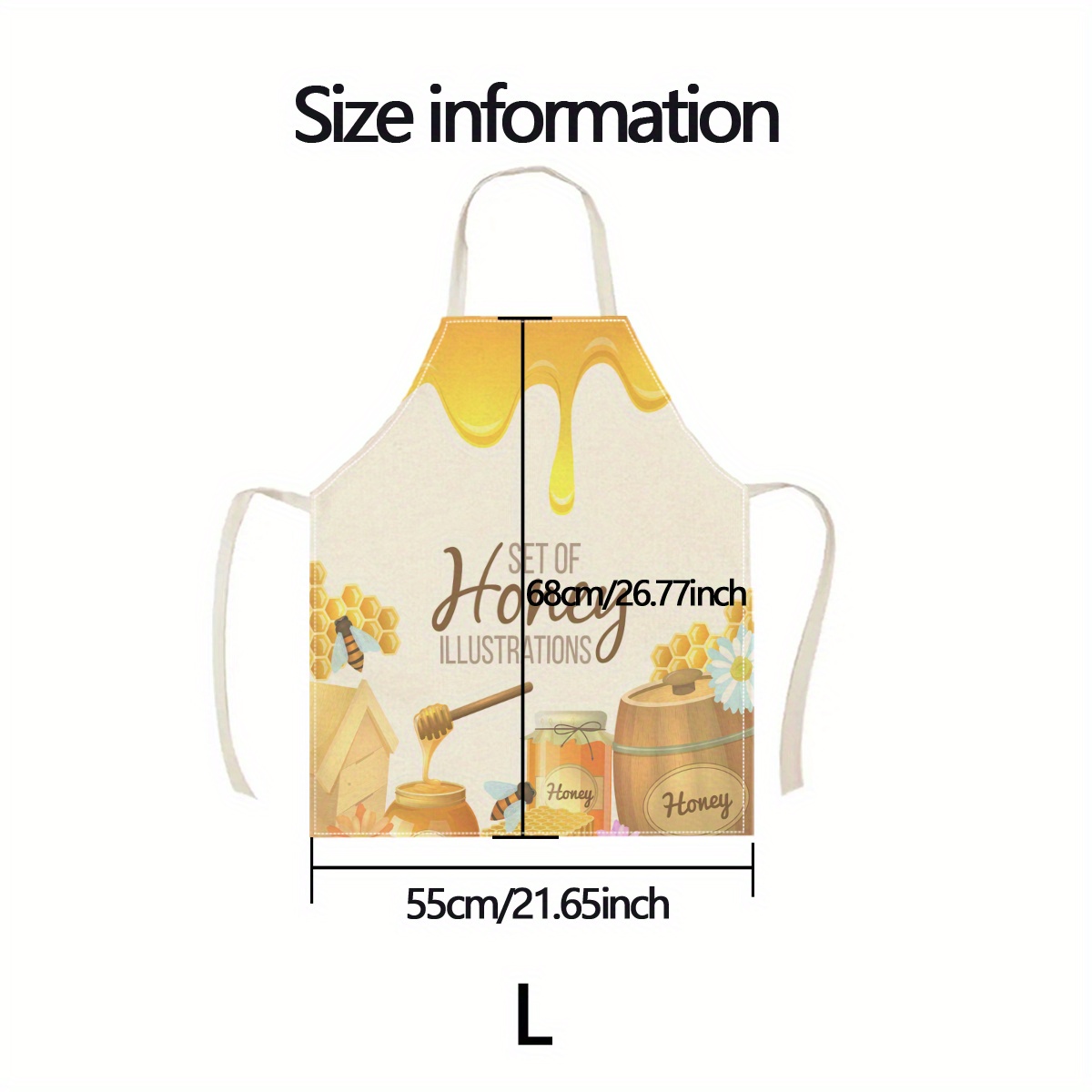 1pc Honey Bee Apron Sweet Kitc - Baking Kitchen Design Ideas 리뷰 및 가격