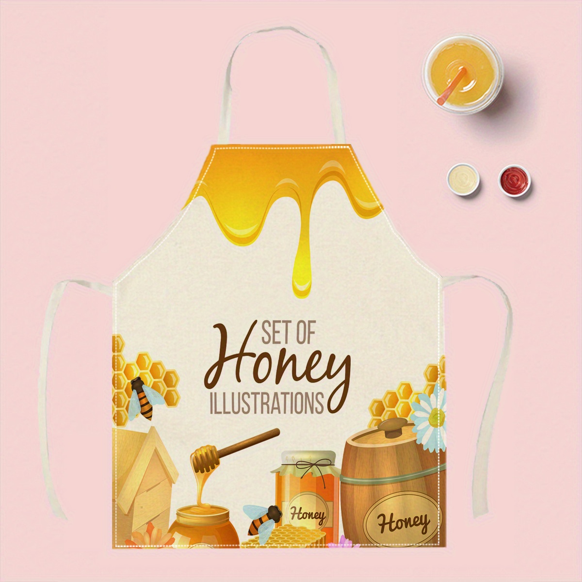 1pc Honey Bee Apron Sweet Kitc - Baking Kitchen Design Ideas 리뷰 및 가격