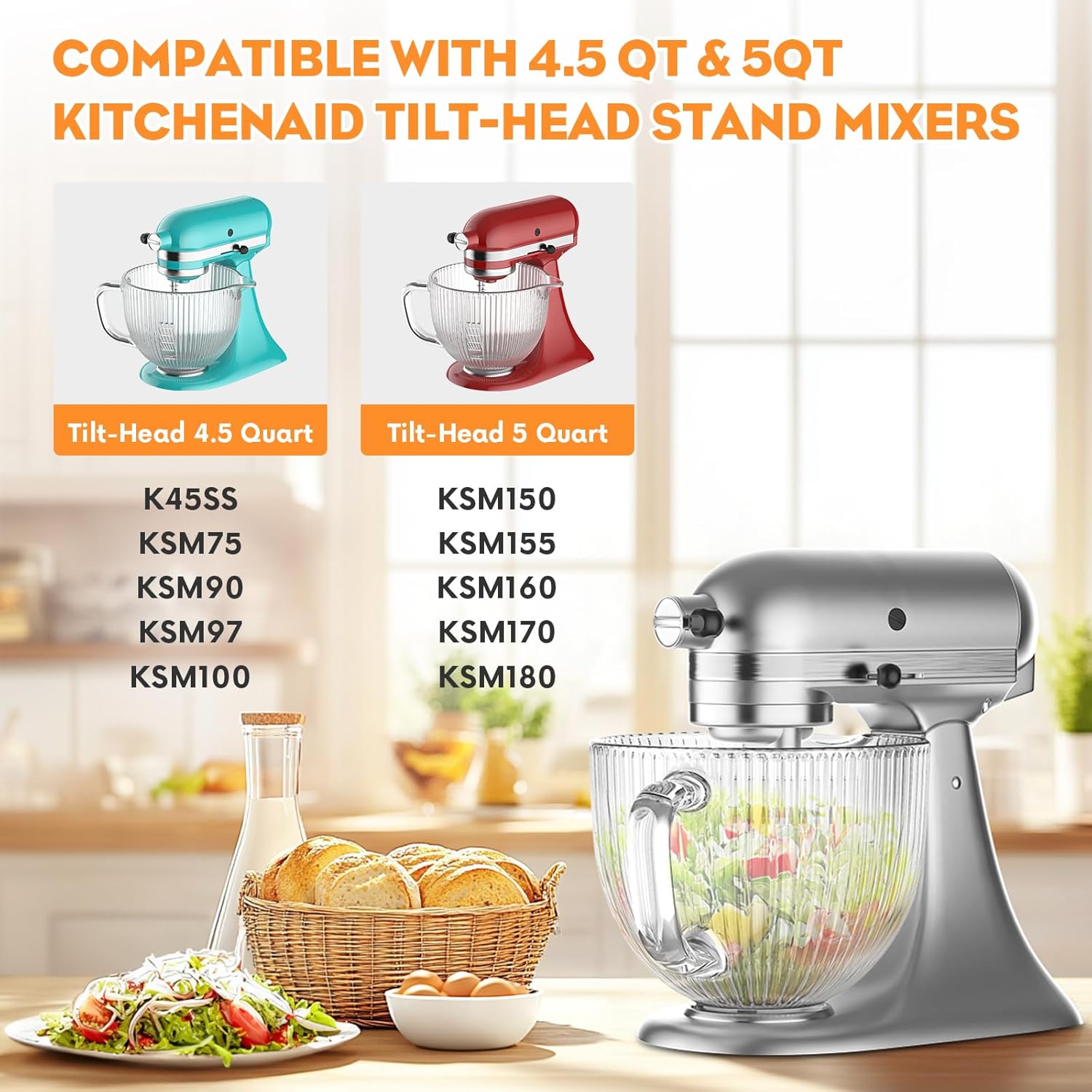 GVODE Glass Bowl for Kitchenai - Kitchenaid Baking Set 리뷰 및 가격